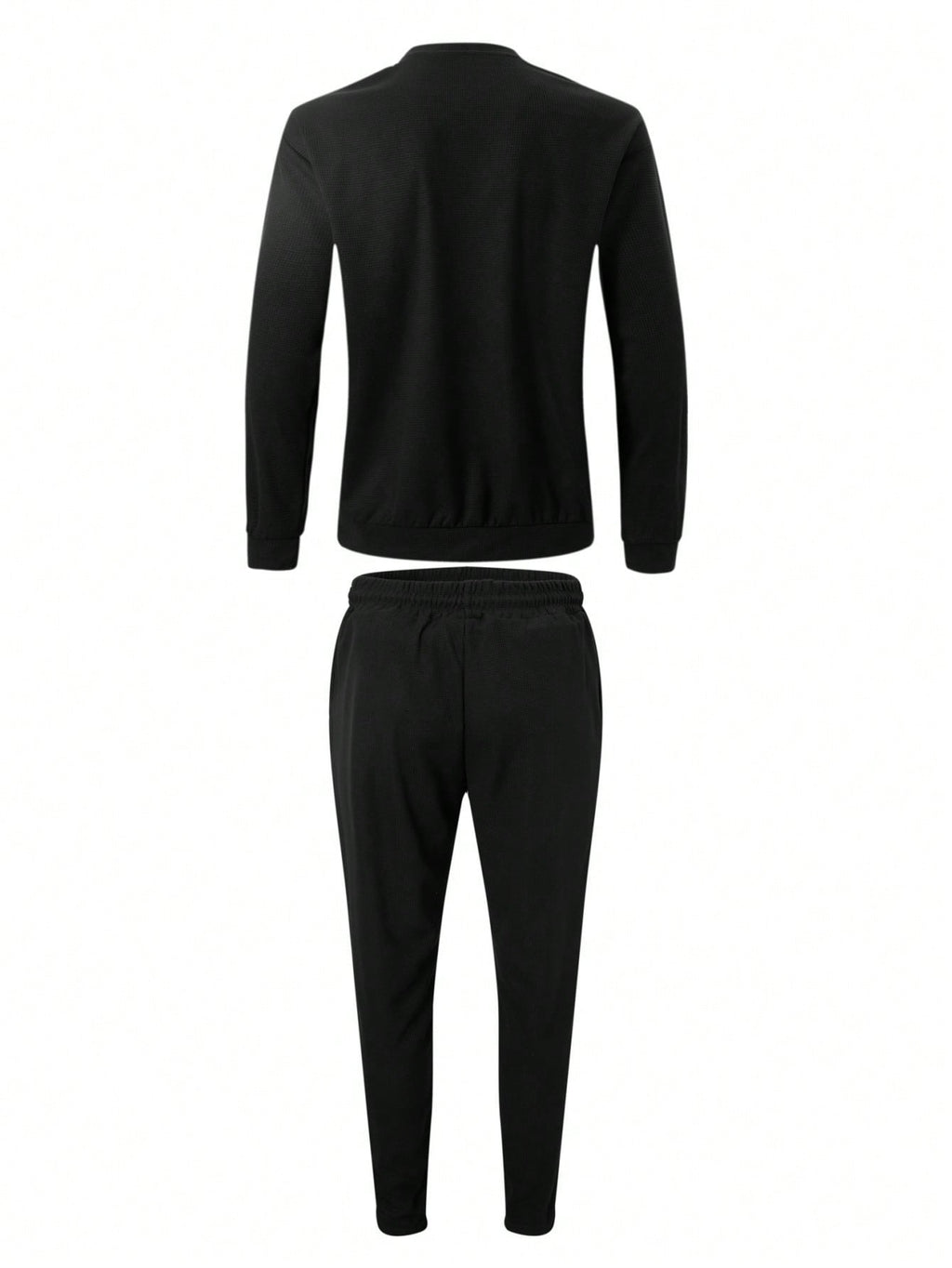 Ensemble 2 pièces de vêtements pour hommes en tissu gaufré