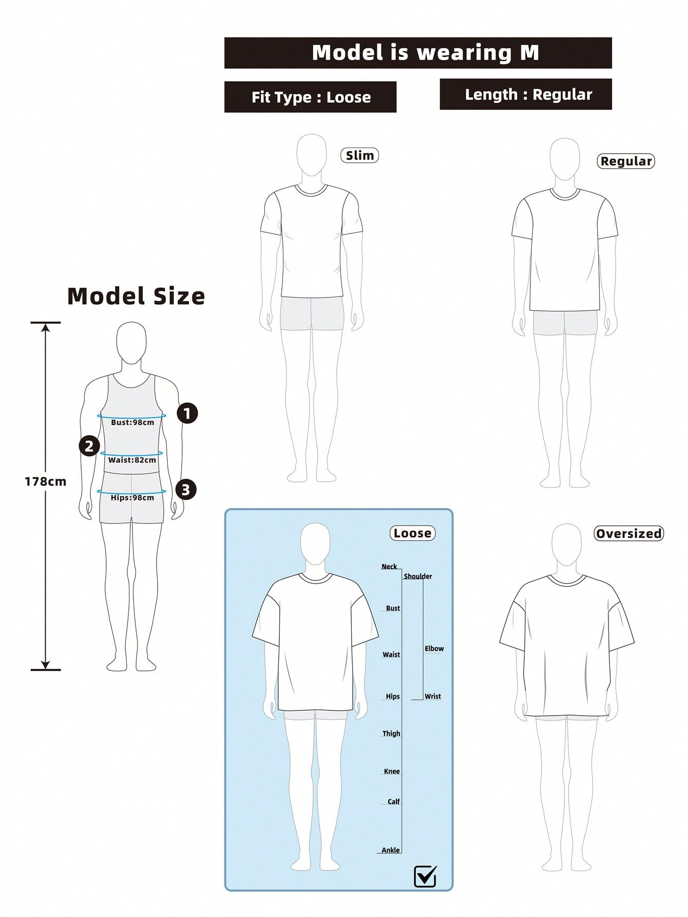 T-shirt noir imprimé de geste de la main pour hommes