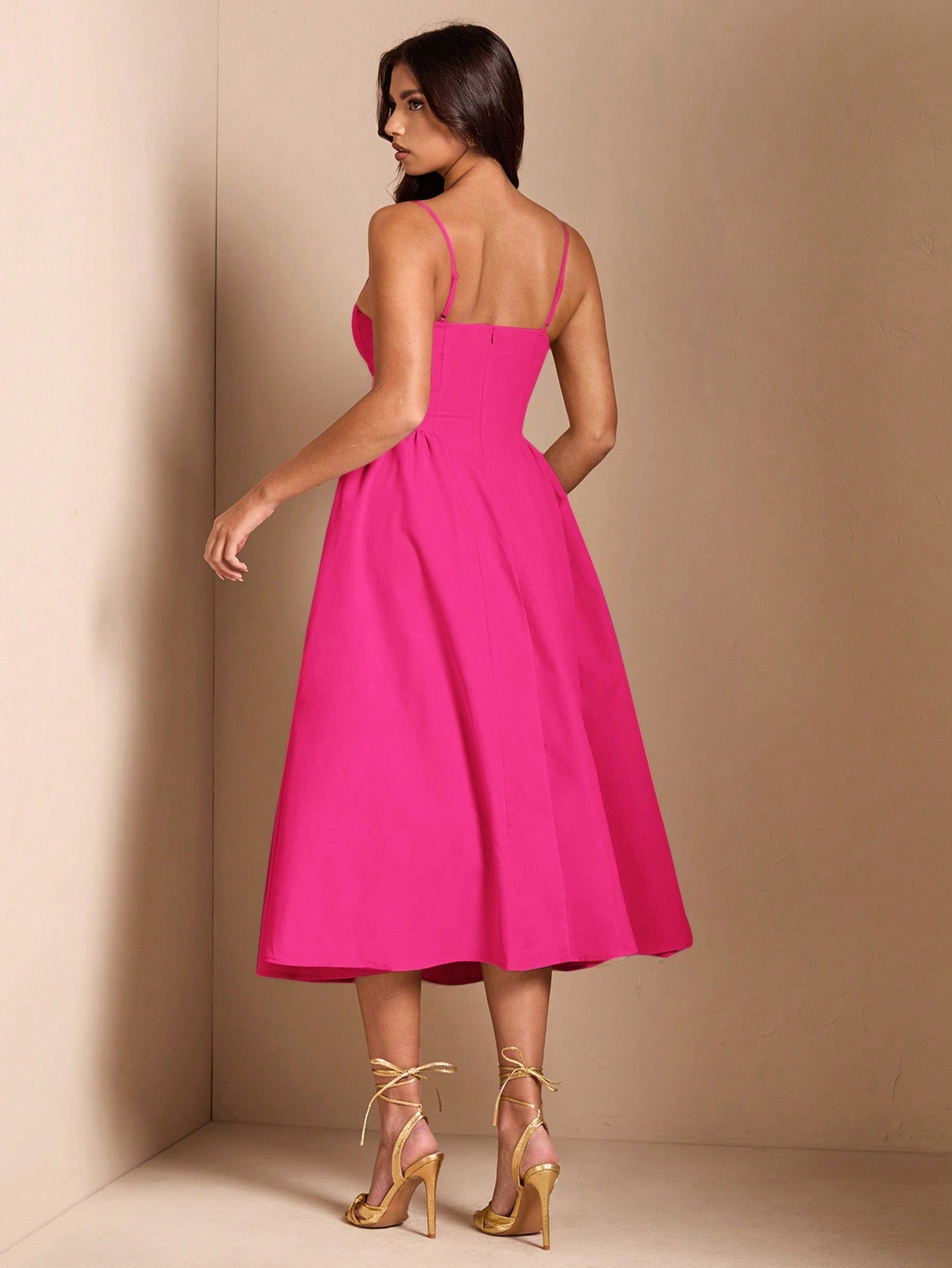 SHEIN BAE Élégante robe longue en tulle pour femmes, convient pour les sorties décontractées, les sorties, les fêtes de boîte de nuit, la saison d'automne