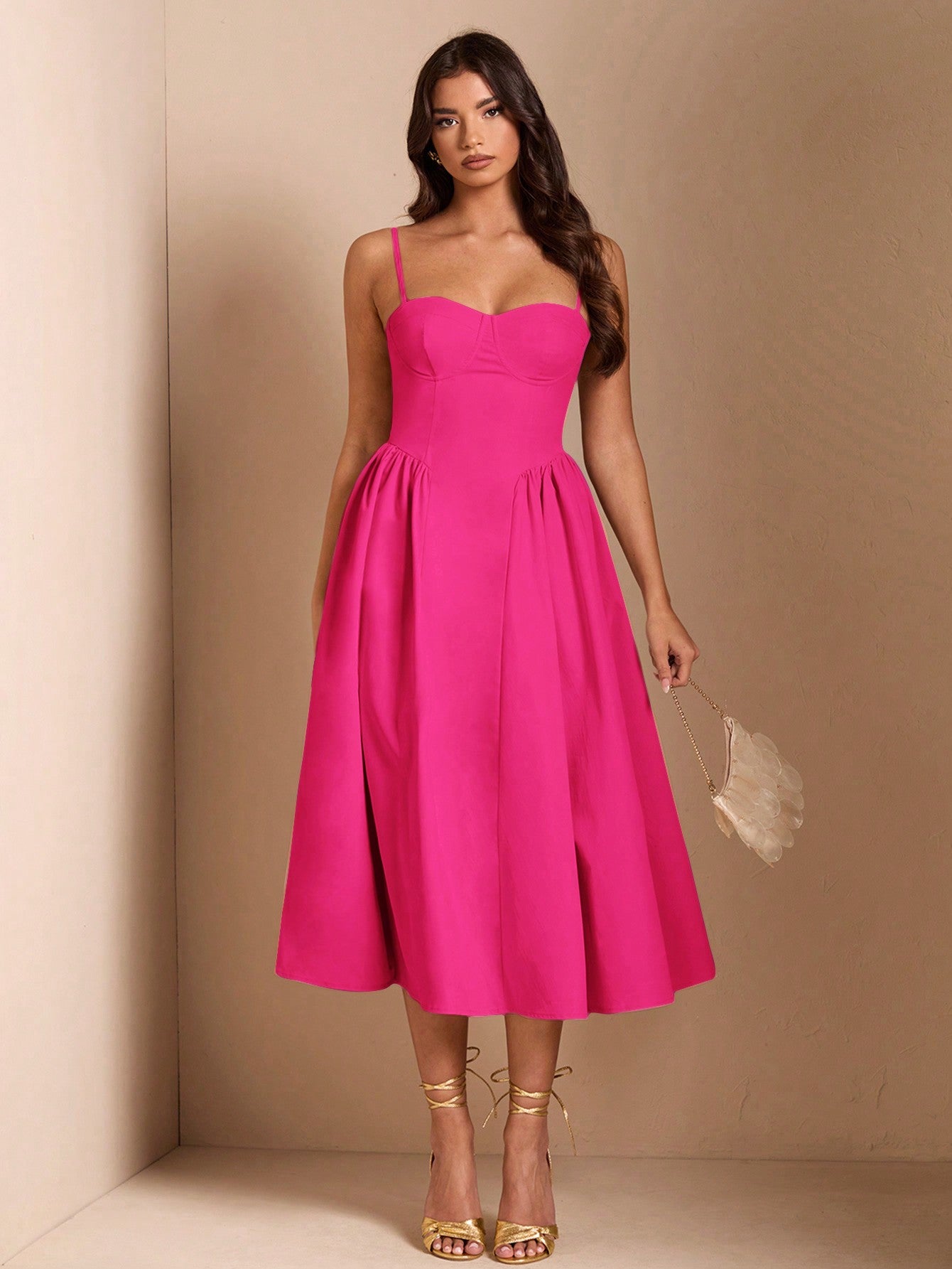SHEIN BAE Élégante robe longue en tulle pour femmes, convient pour les sorties décontractées, les sorties, les fêtes de boîte de nuit, la saison d'automne