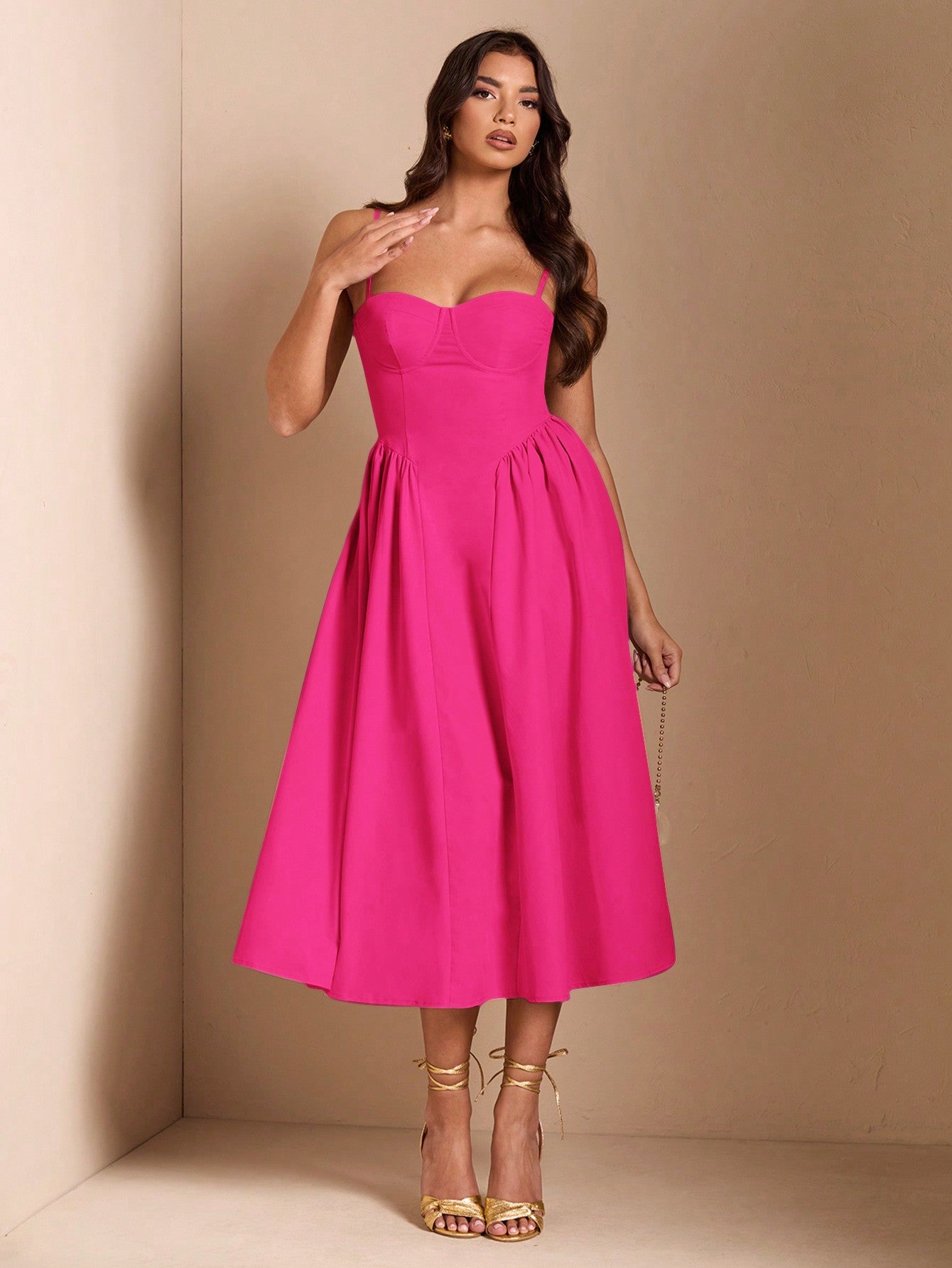 SHEIN BAE Élégante robe longue en tulle pour femmes, convient pour les sorties décontractées, les sorties, les fêtes de boîte de nuit, la saison d'automne