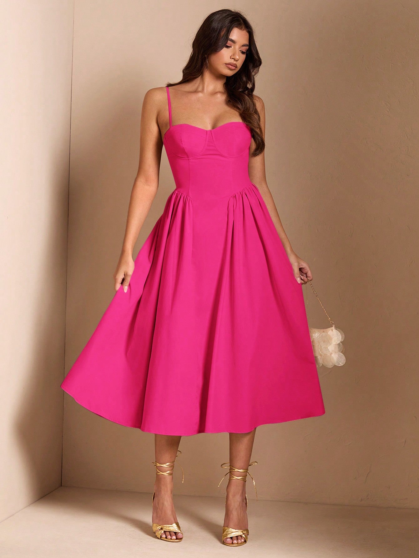 SHEIN BAE Élégante robe longue en tulle pour femmes, convient pour les sorties décontractées, les sorties, les fêtes de boîte de nuit, la saison d'automne