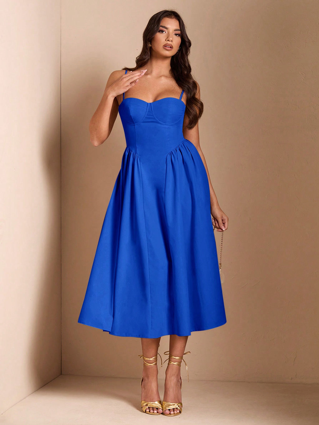 SHEIN BAE Élégante robe longue en tulle pour femmes, convient pour les sorties décontractées, les sorties, les fêtes de boîte de nuit, la saison d'automne