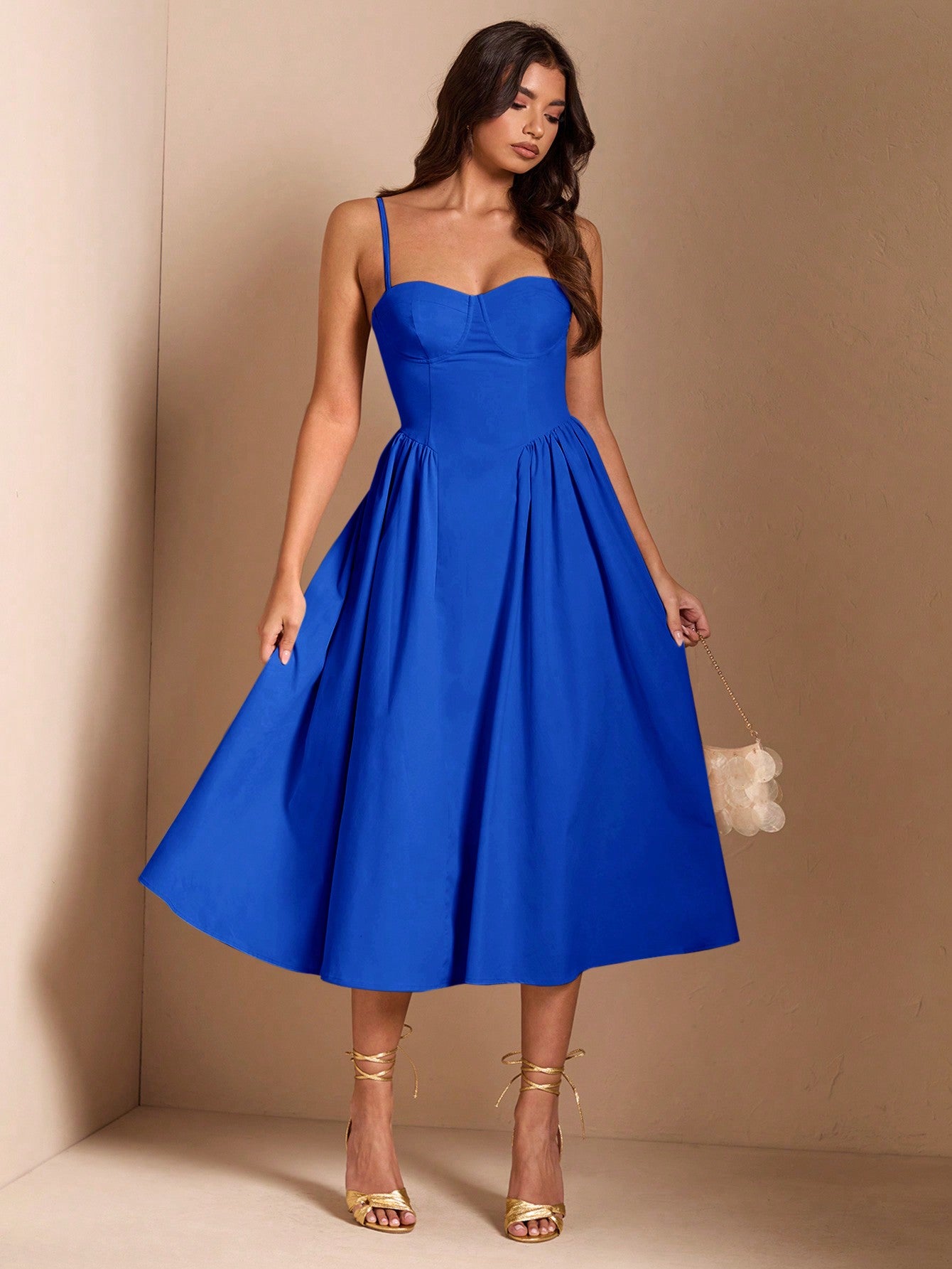 SHEIN BAE Élégante robe longue en tulle pour femmes, convient pour les sorties décontractées, les sorties, les fêtes de boîte de nuit, la saison d'automne