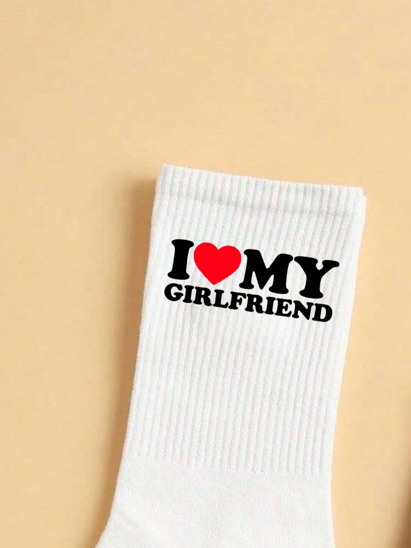 2 paires de chaussettes d'équipage pour couple, motif cœur blanc, minimaliste et , mignon et confortable, absorbant l'humidité, retour à l'école