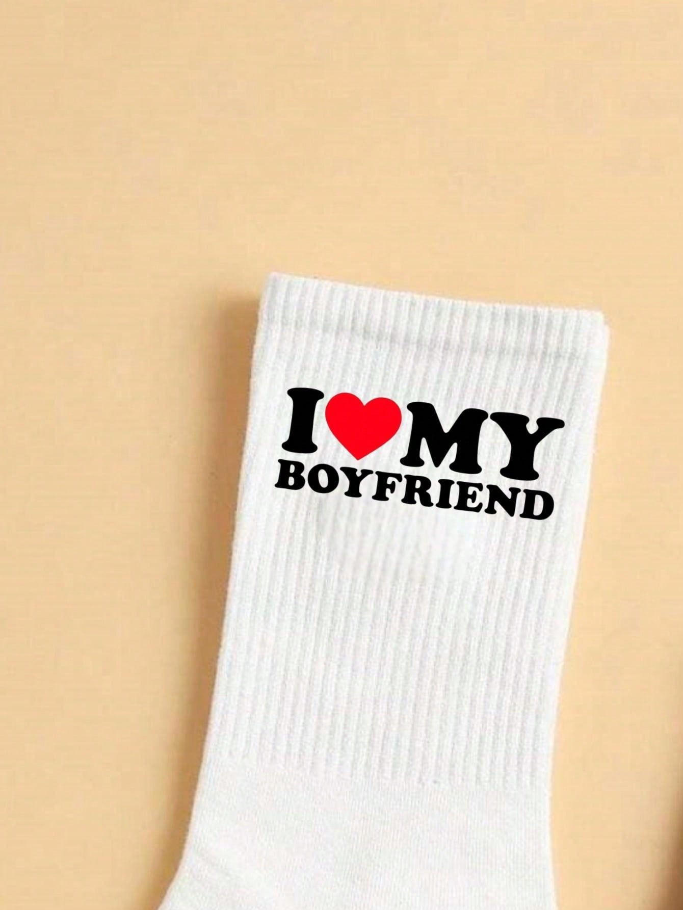2 paires de chaussettes d'équipage pour couple, motif cœur blanc, minimaliste et , mignon et confortable, absorbant l'humidité, retour à l'école