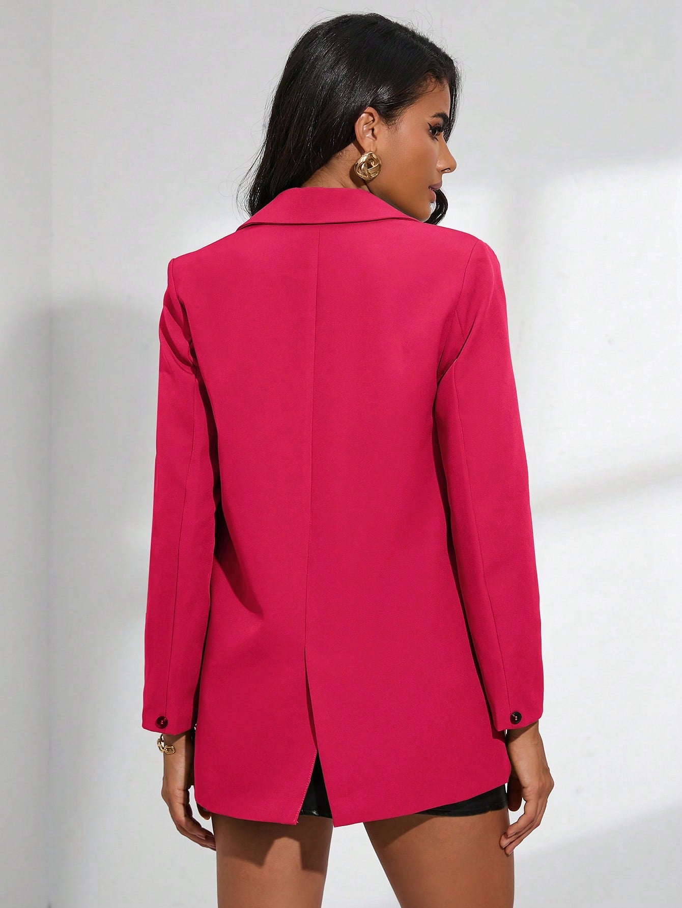 Blazer décontracté à double boutonnage
