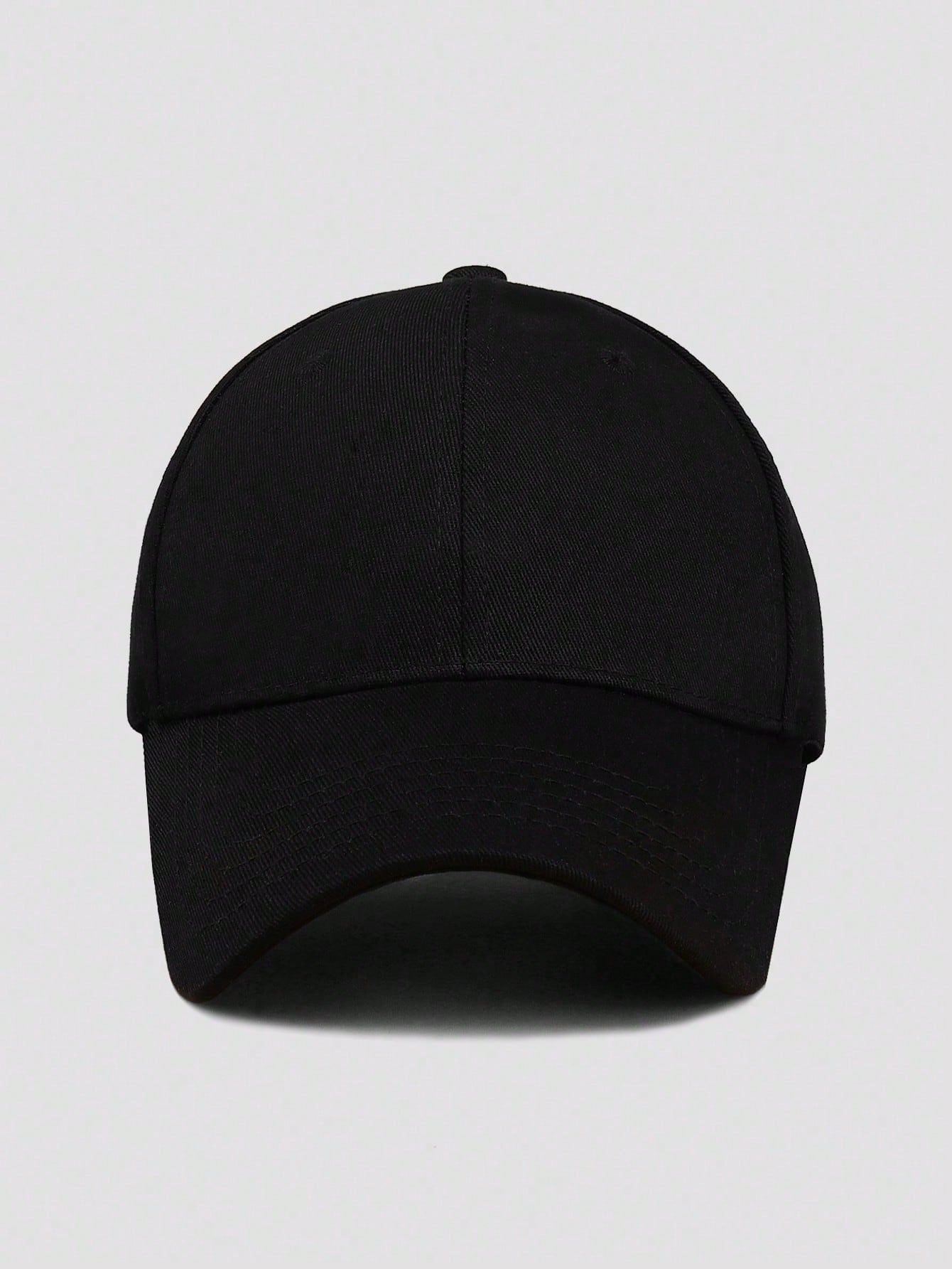 1 pièce Casquette de baseball simple, casual et ajustable de couleur unie, unisexe