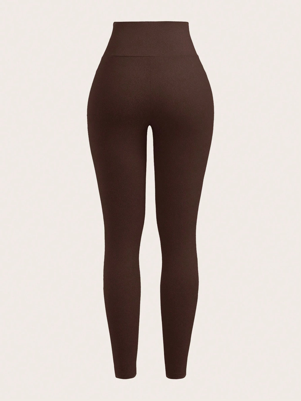 SHEIN EZwear Leggings décontracté moulants asymétriques taille étroite de couleur unie pour femmes