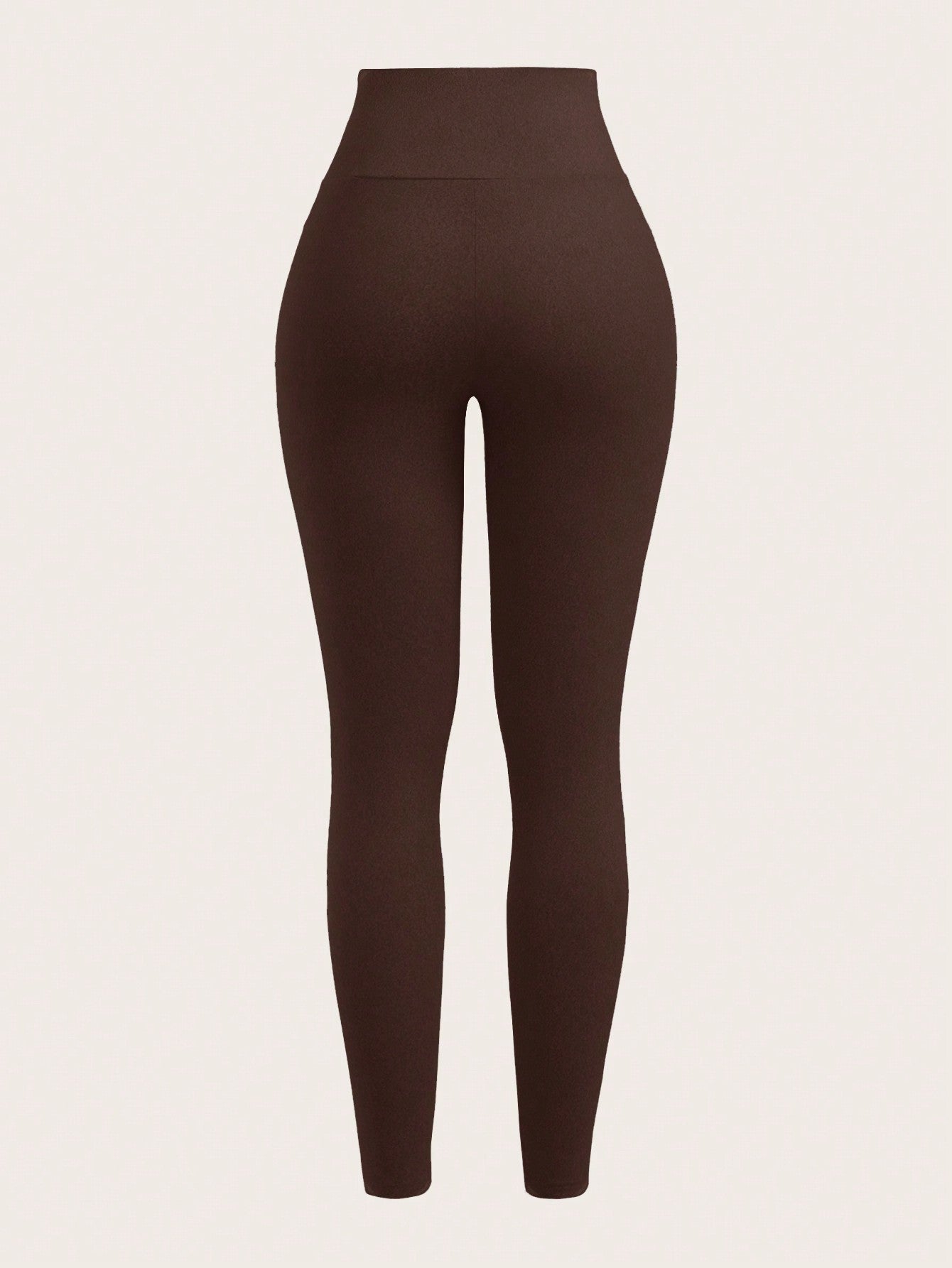 SHEIN EZwear Leggings décontracté moulants asymétriques taille étroite de couleur unie pour femmes