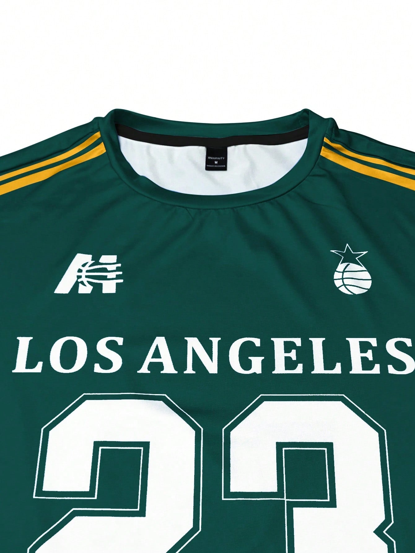 T-shirt casual en jersey à manches courtes pour homme avec imprimé de lettres