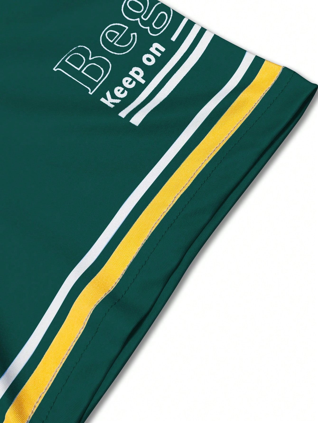 T-shirt casual en jersey à manches courtes pour homme avec imprimé de lettres