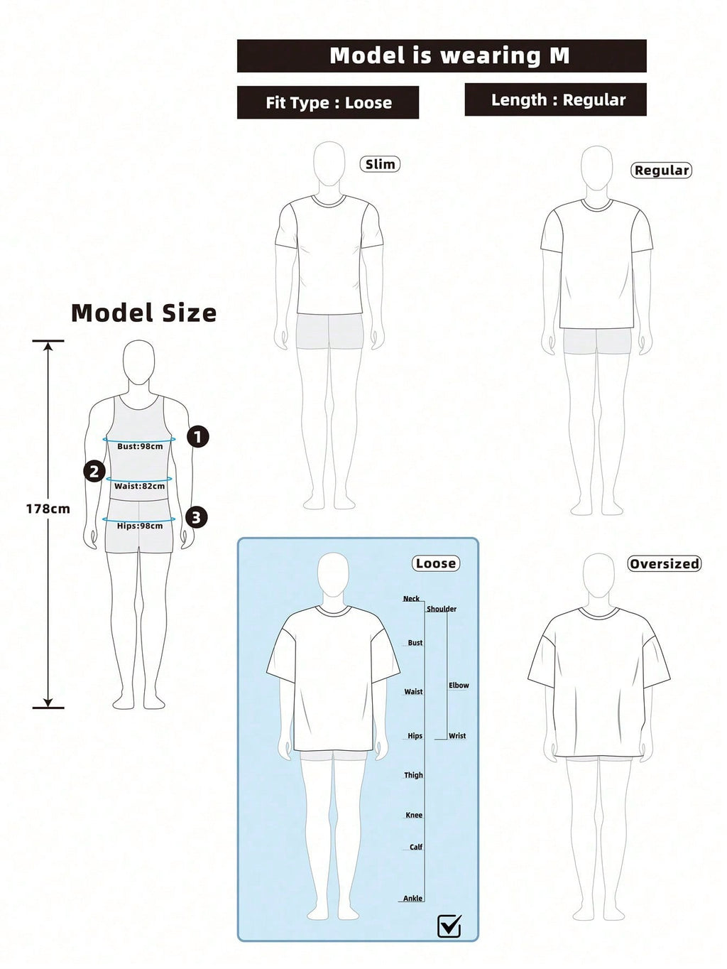 T-shirt casual en jersey à manches courtes pour homme avec imprimé de lettres