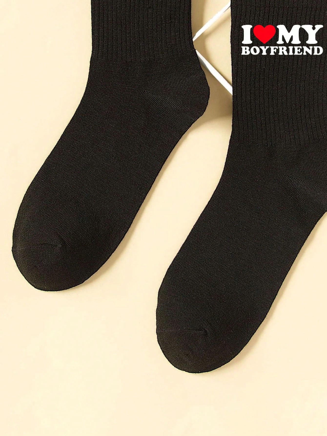 2 paires de chaussettes d'équipage pour couple, motif cœur blanc, minimaliste et , mignon et confortable, absorbant l'humidité, retour à l'école