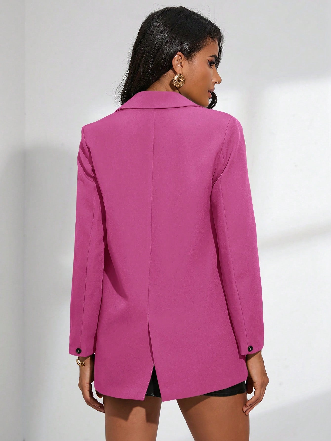 Blazer décontracté à double boutonnage