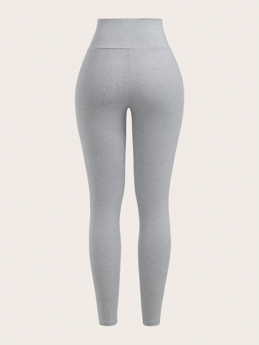 SHEIN EZwear Leggings décontracté moulants asymétriques taille étroite de couleur unie pour femmes