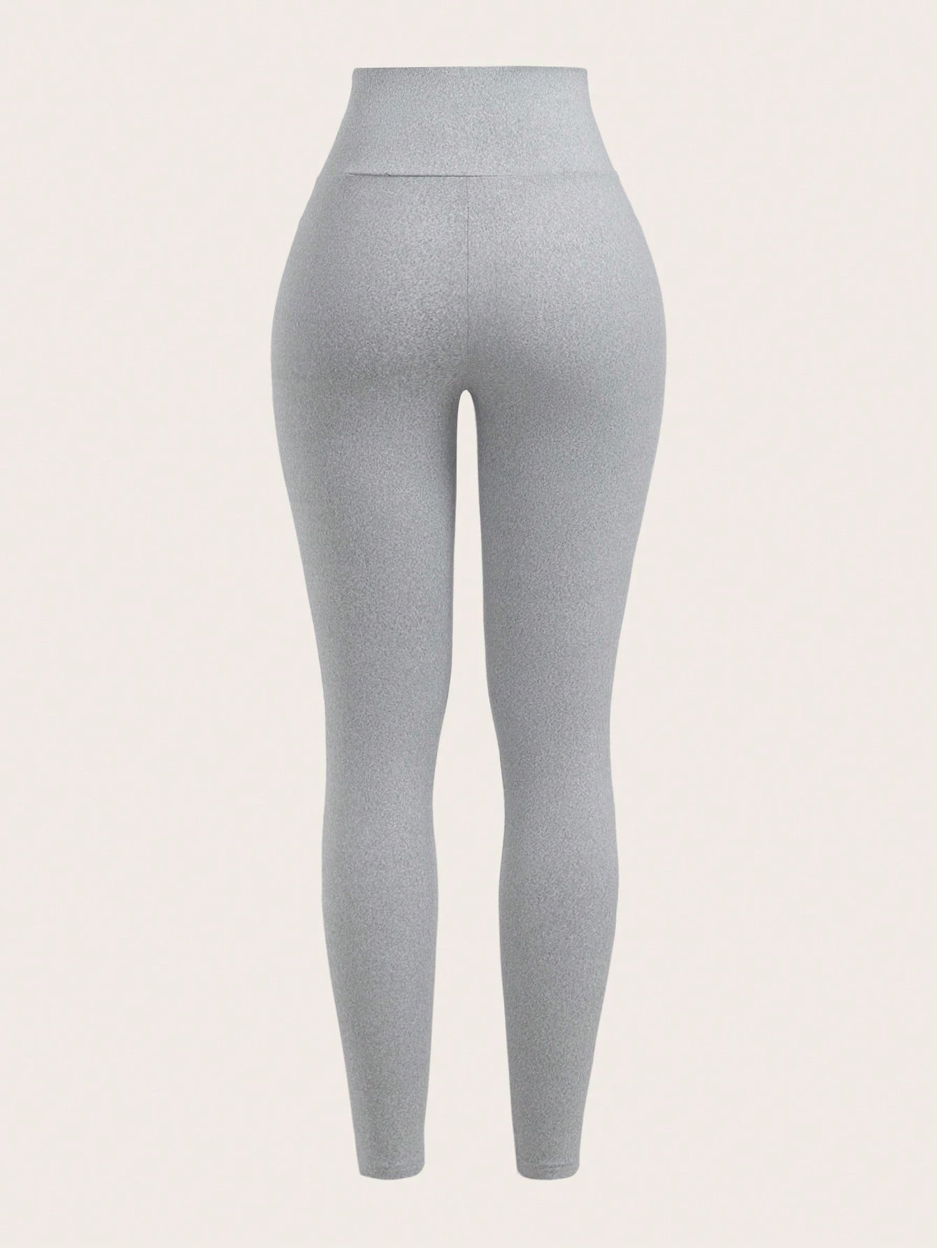 SHEIN EZwear Leggings décontracté moulants asymétriques taille étroite de couleur unie pour femmes