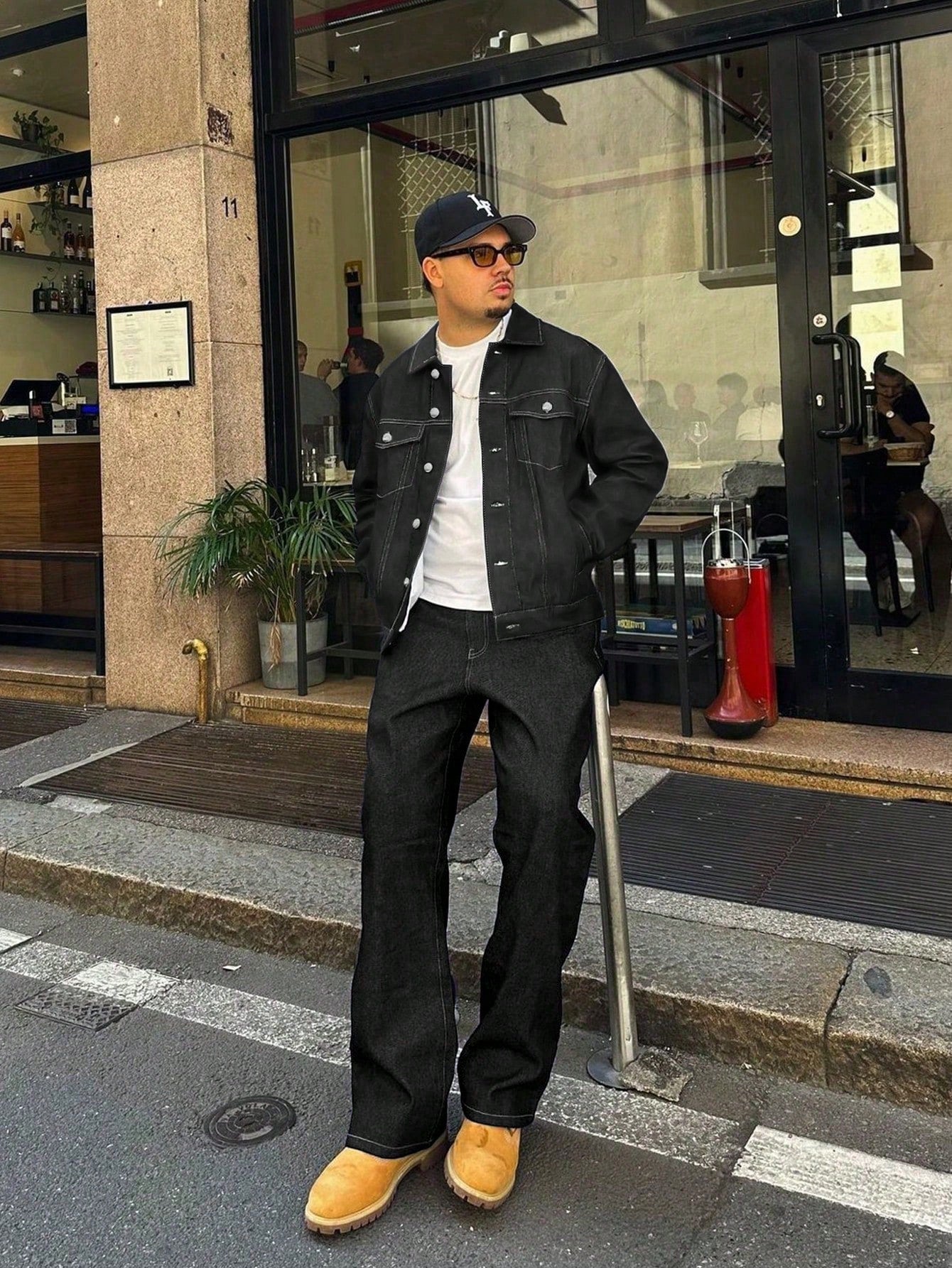 Veste en jean décontractée et pour hommes, style streetwear polyvalent et sportif pour étudiant