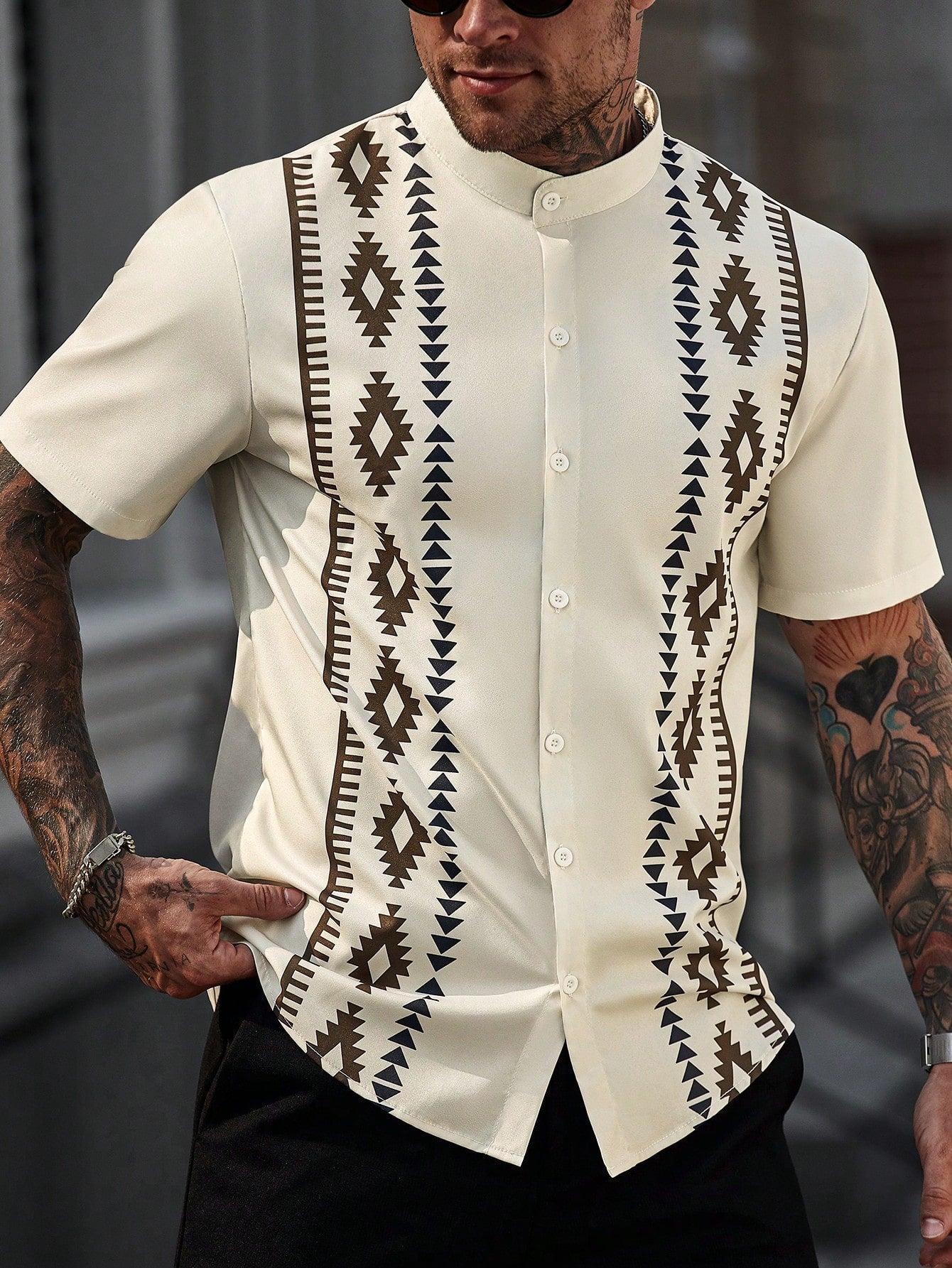 Manfinity CasualCool Chemise à manches courtes pour hommes
