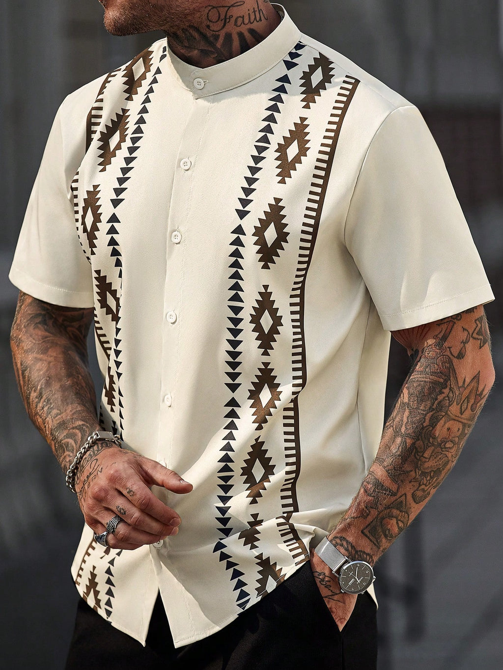 Manfinity CasualCool Chemise à manches courtes pour hommes