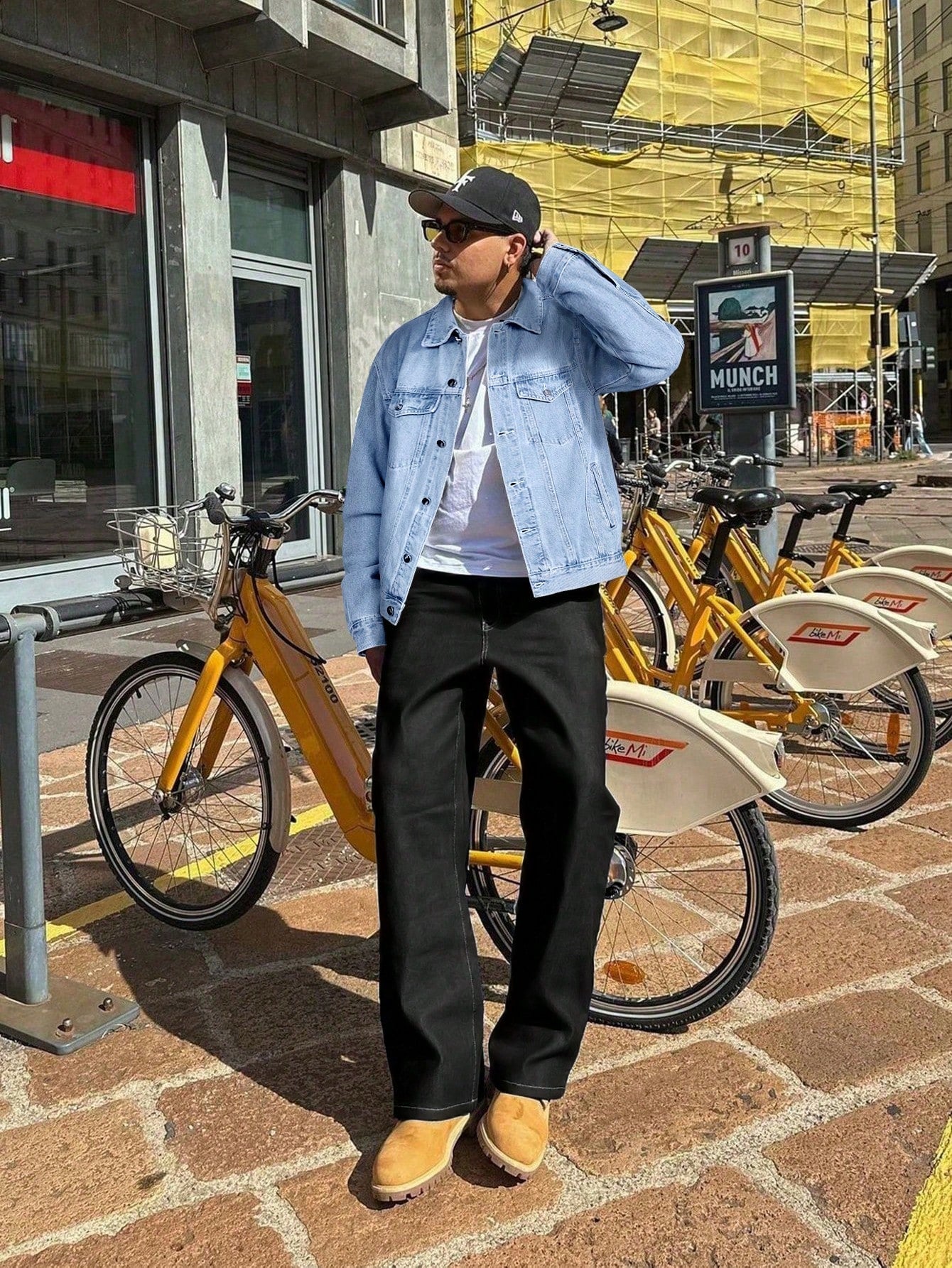 Veste en jean décontractée et pour hommes, style streetwear polyvalent et sportif pour étudiant