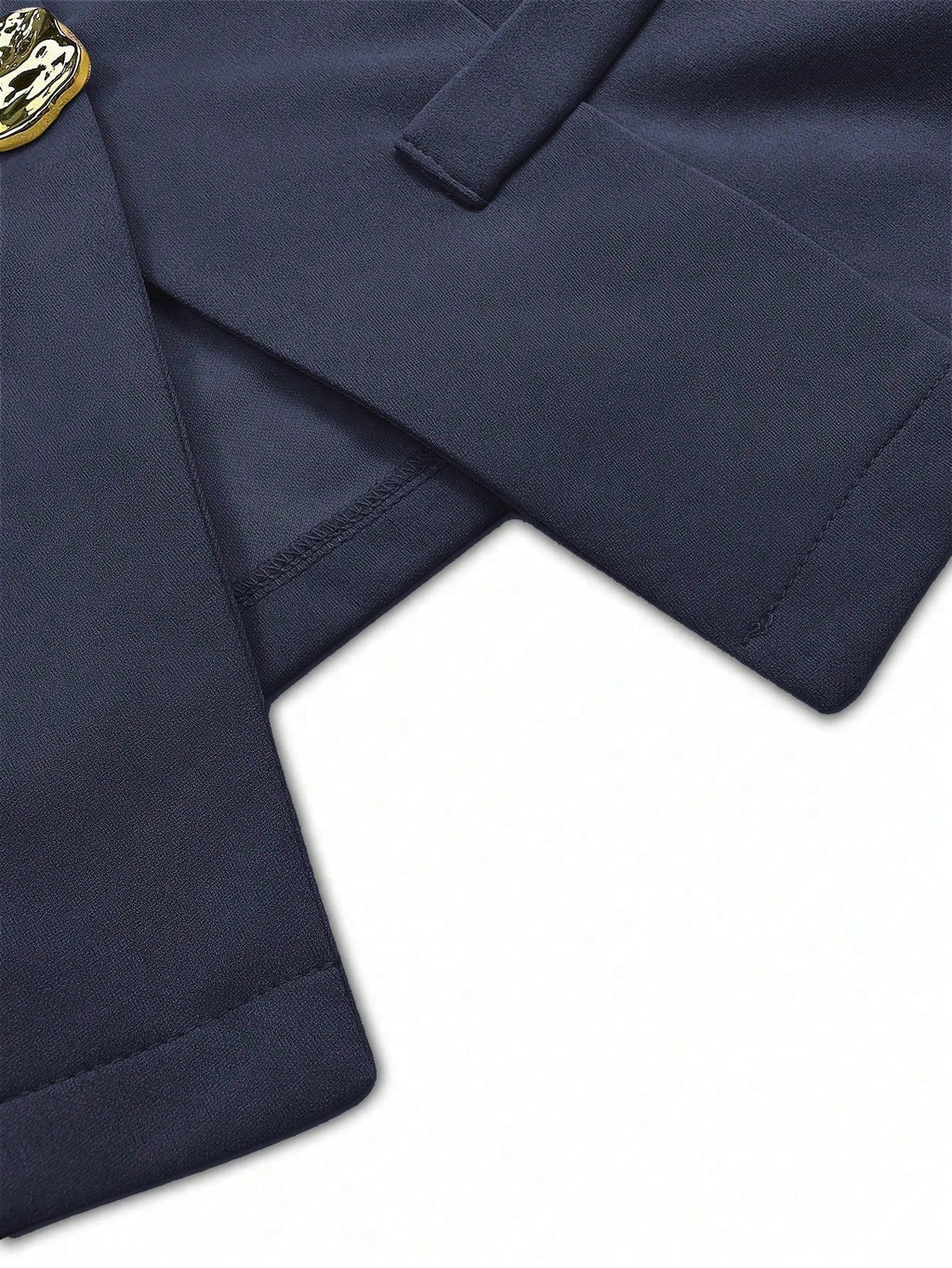Sweetra Blazer sans manches basique de style français pour femmes avec boutons en métal, fin