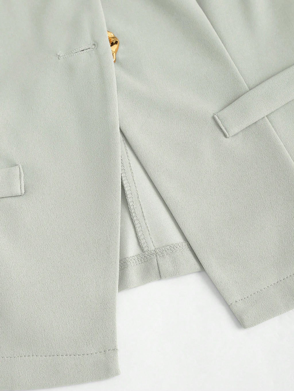 Sweetra Blazer sans manches basique de style français pour femmes avec boutons en métal, fin