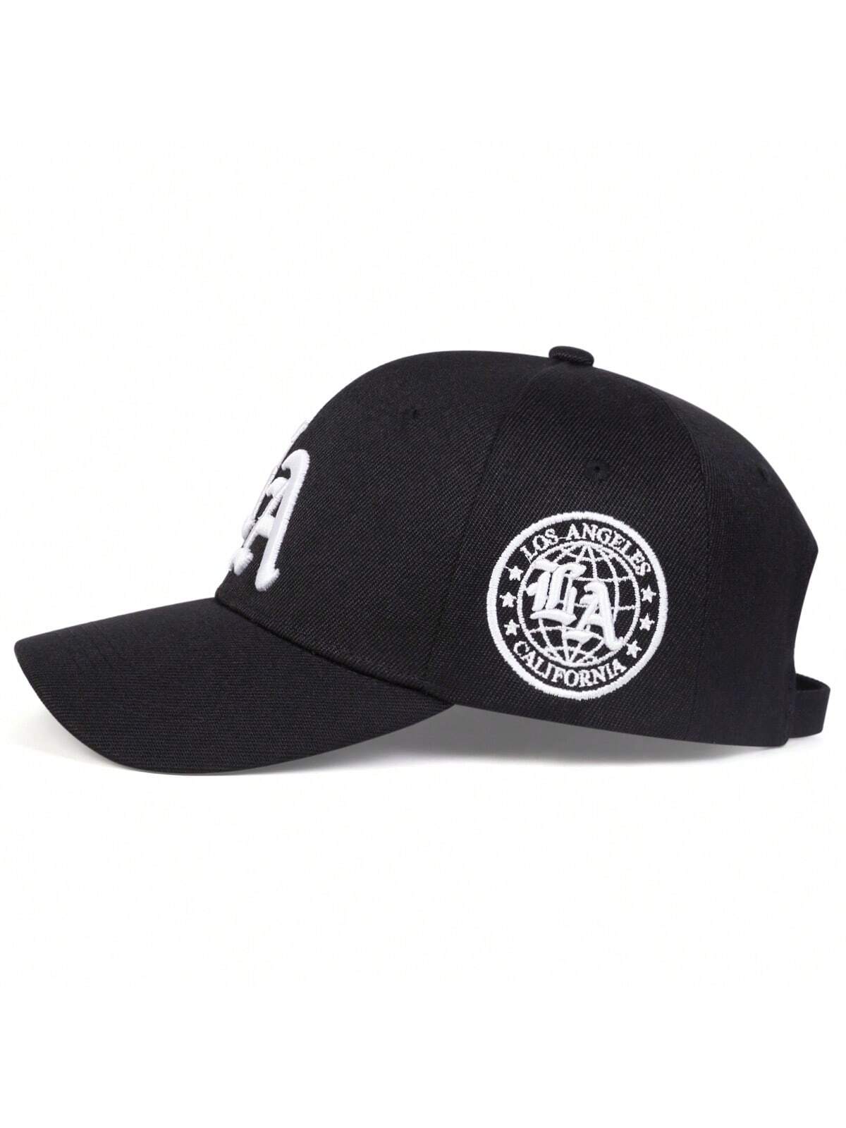Casquette de baseball brodée style gothique LA pour homme, style streetwear, décontractée, idéale pour le printemps, l'automne, les voyages, la plage et les vacances.