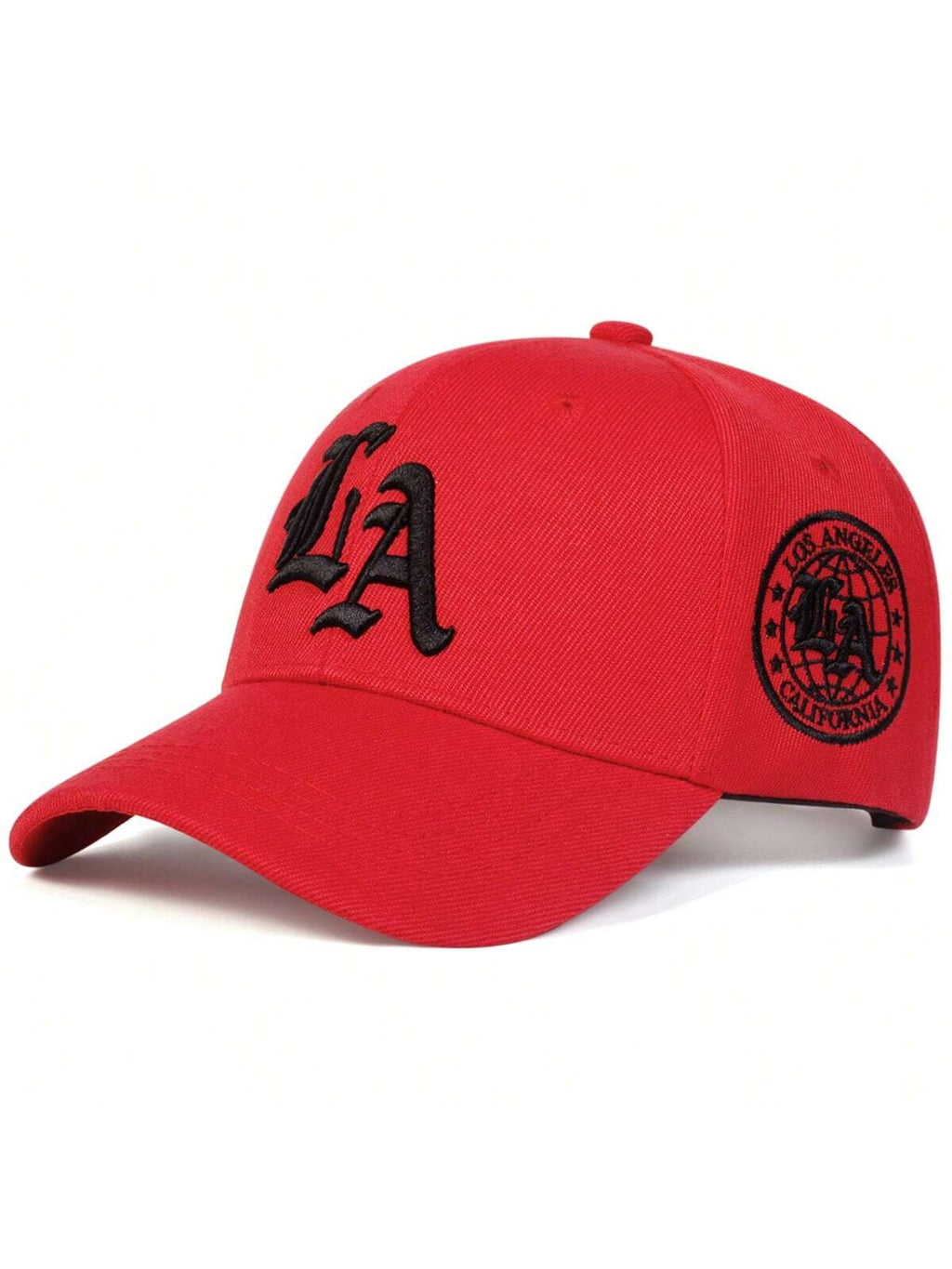 Casquette de baseball brodée style gothique LA pour homme, style streetwear, décontractée, idéale pour le printemps, l'automne, les voyages, la plage et les vacances.