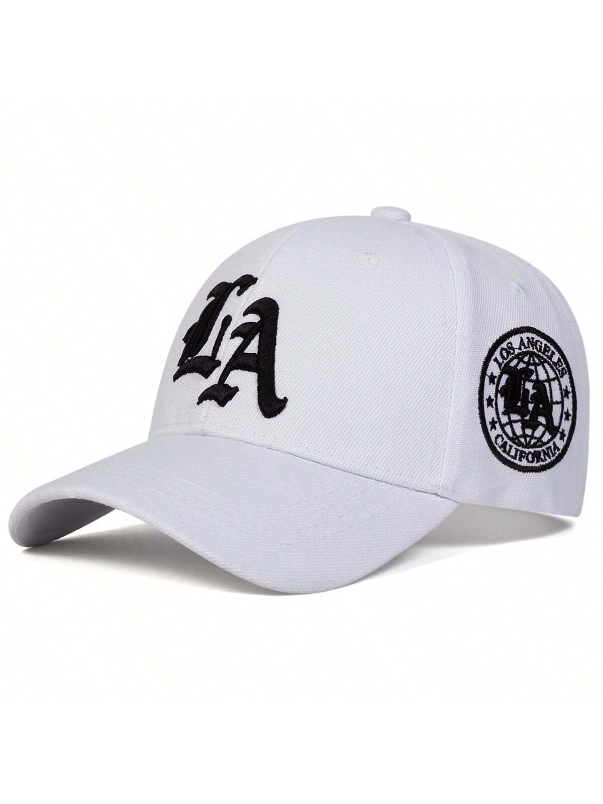 Casquette de baseball brodée style gothique LA pour homme, style streetwear, décontractée, idéale pour le printemps, l'automne, les voyages, la plage et les vacances.