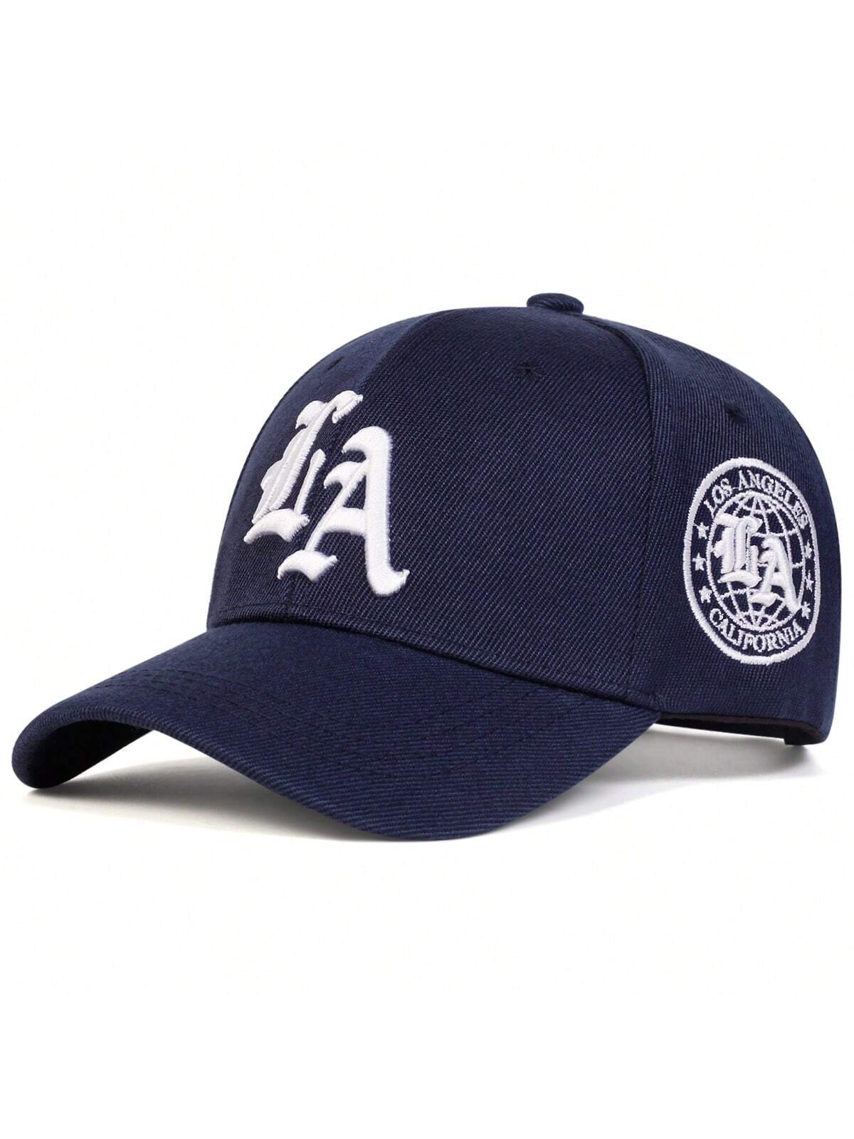 Casquette de baseball brodée style gothique LA pour homme, style streetwear, décontractée, idéale pour le printemps, l'automne, les voyages, la plage et les vacances.