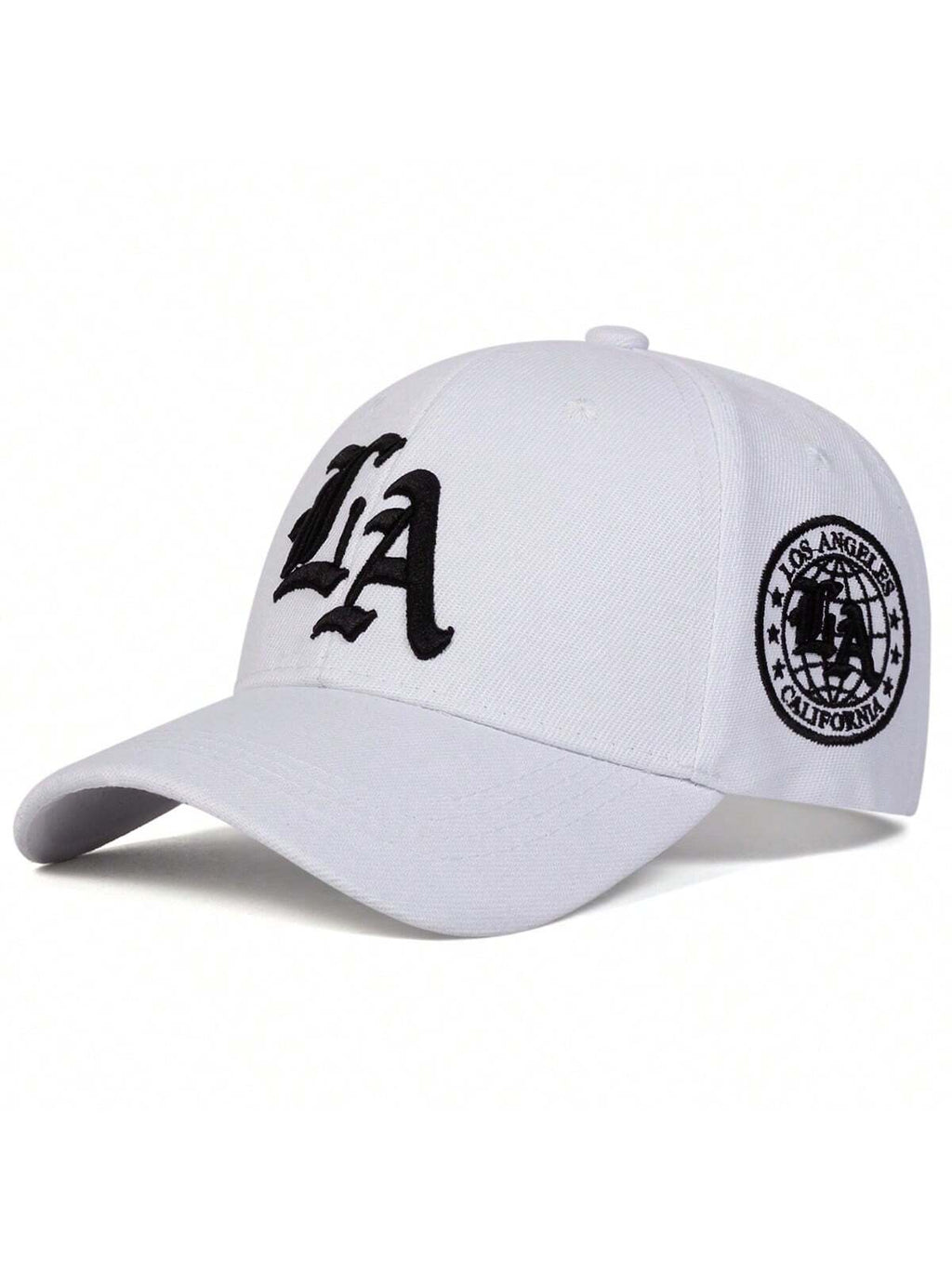Casquette de baseball brodée style gothique LA pour homme, style streetwear, décontractée, idéale pour le printemps, l'automne, les voyages, la plage et les vacances.