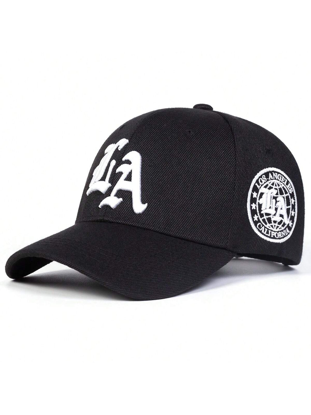 Casquette de baseball brodée style gothique LA pour homme, style streetwear, décontractée, idéale pour le printemps, l'automne, les voyages, la plage et les vacances.