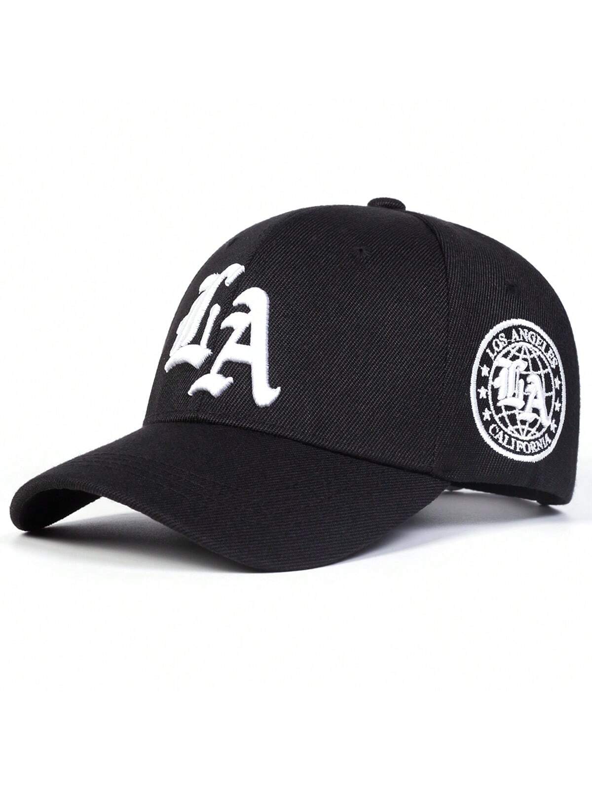 Casquette de baseball brodée style gothique LA pour homme, style streetwear, décontractée, idéale pour le printemps, l'automne, les voyages, la plage et les vacances.