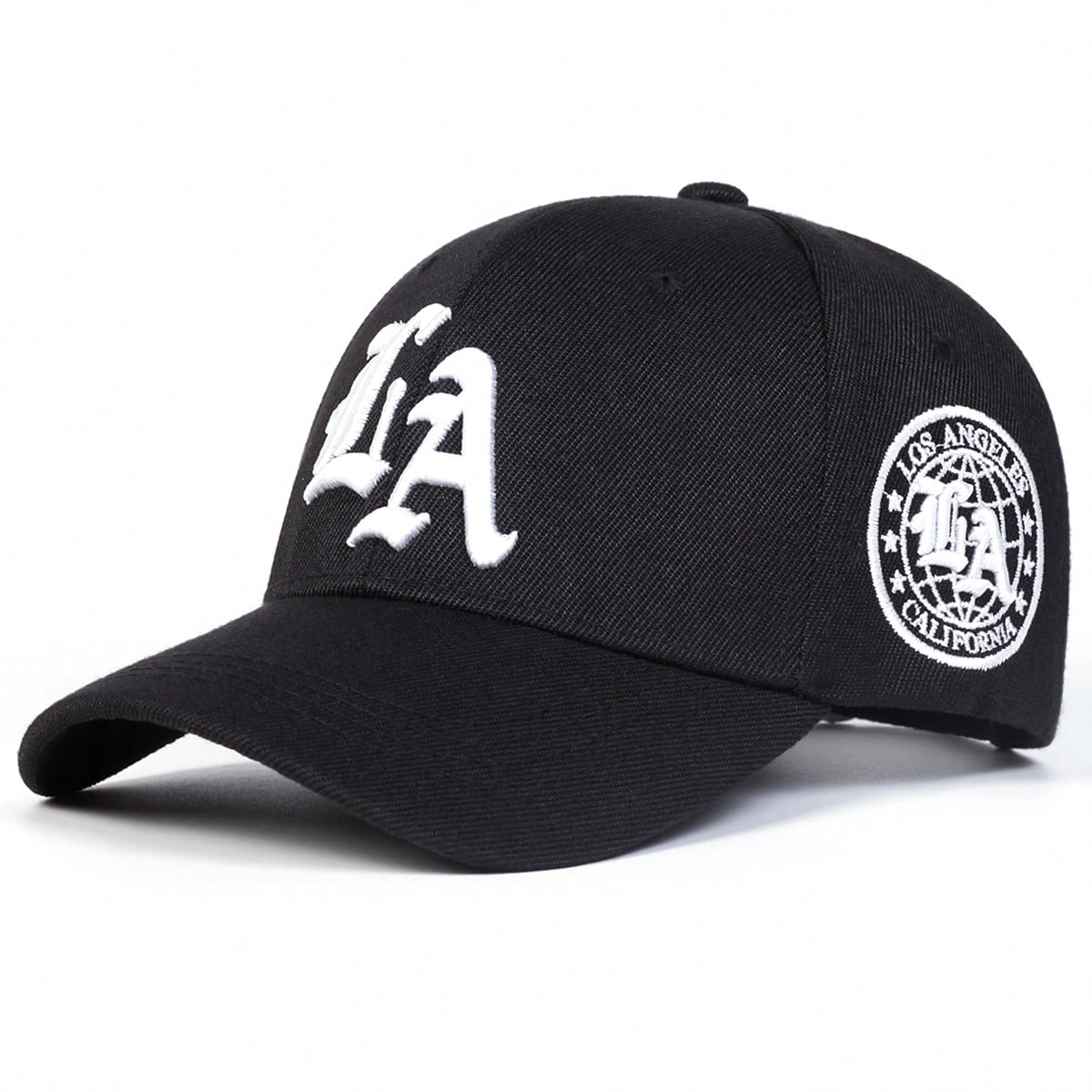 Casquette de baseball brodée style gothique LA pour homme, style streetwear, décontractée, idéale pour le printemps, l'automne, les voyages, la plage et les vacances.