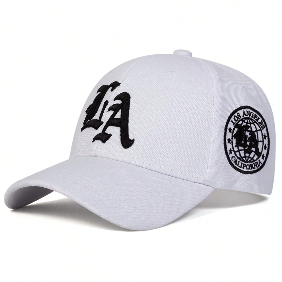 Casquette de baseball brodée style gothique LA pour homme, style streetwear, décontractée, idéale pour le printemps, l'automne, les voyages, la plage et les vacances.