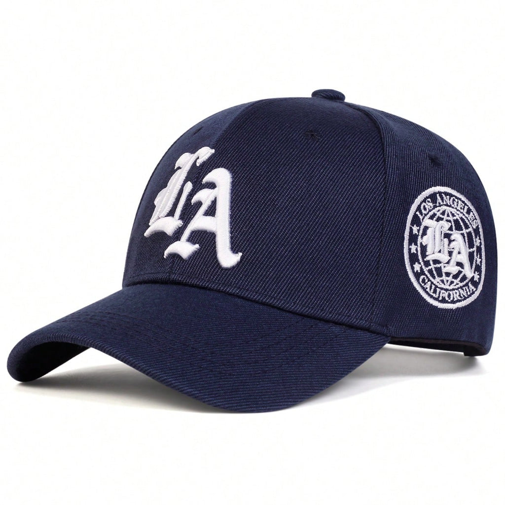 Casquette de baseball brodée style gothique LA pour homme, style streetwear, décontractée, idéale pour le printemps, l'automne, les voyages, la plage et les vacances.