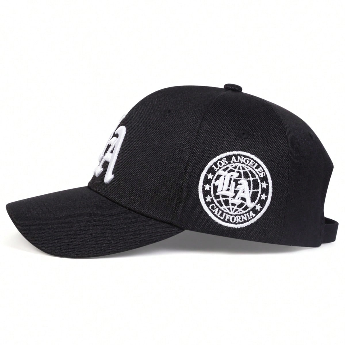 Casquette de baseball brodée style gothique LA pour homme, style streetwear, décontractée, idéale pour le printemps, l'automne, les voyages, la plage et les vacances.