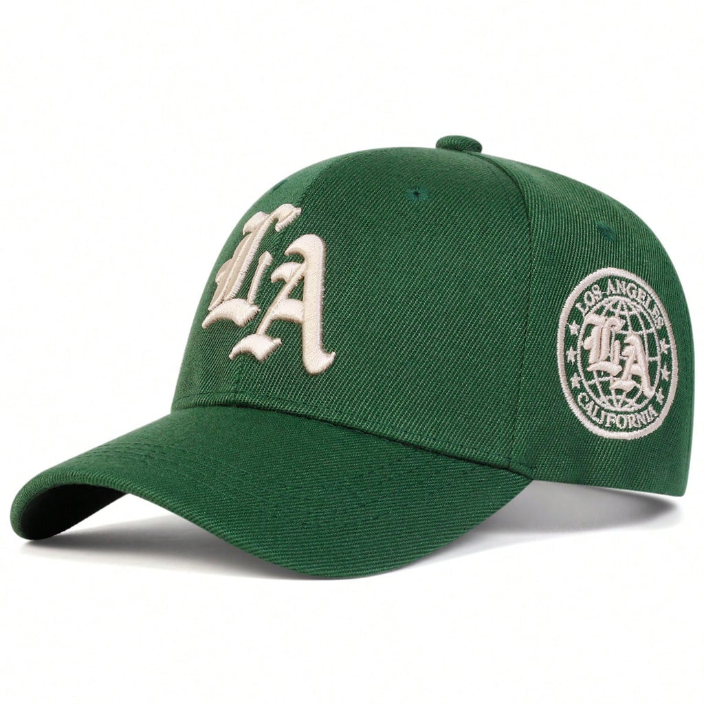 Casquette de baseball brodée style gothique LA pour homme, style streetwear, décontractée, idéale pour le printemps, l'automne, les voyages, la plage et les vacances.