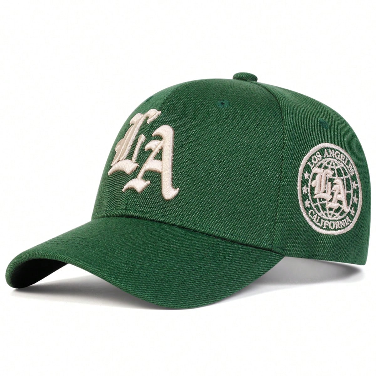 Casquette de baseball brodée style gothique LA pour homme, style streetwear, décontractée, idéale pour le printemps, l'automne, les voyages, la plage et les vacances.