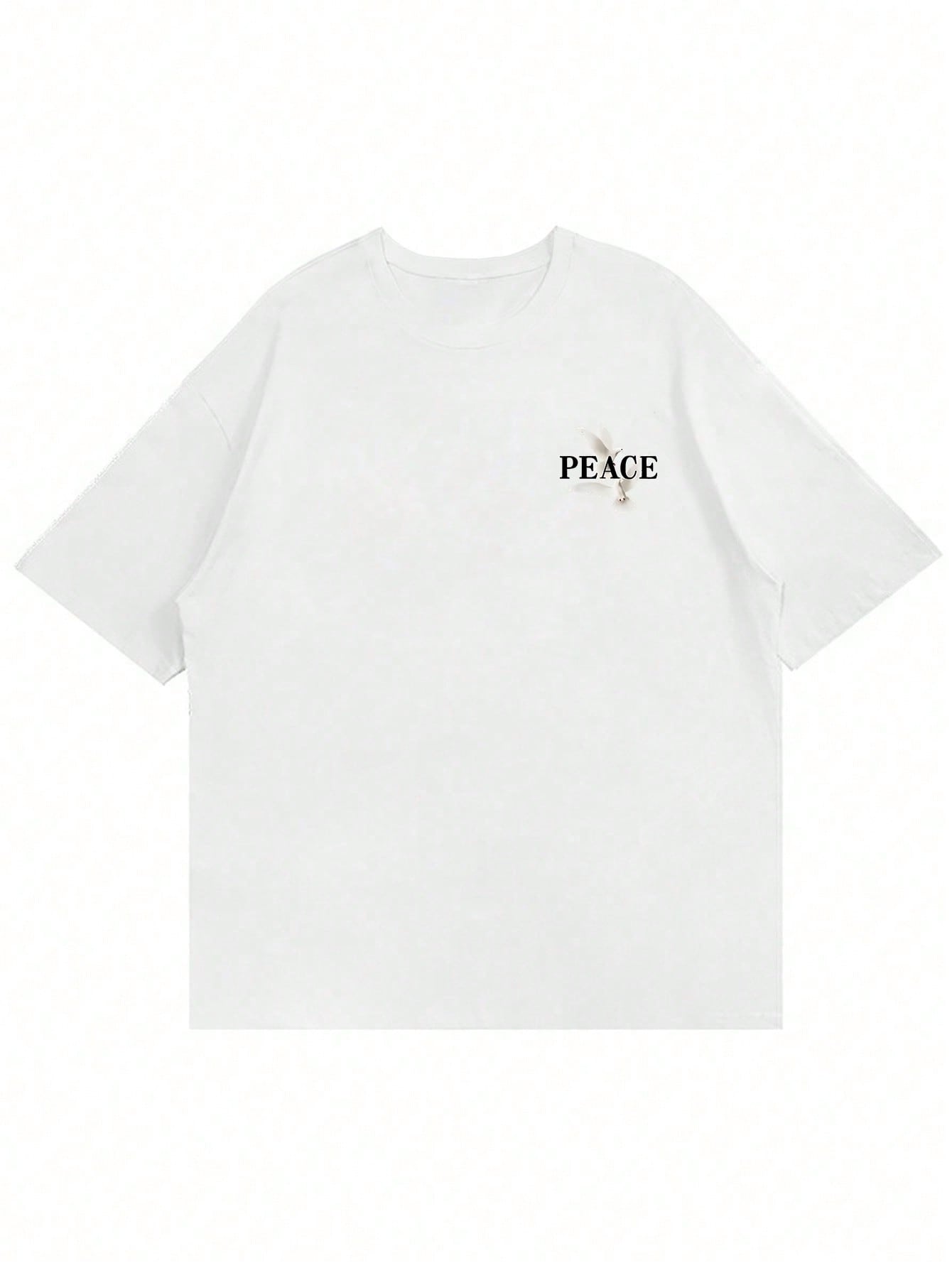 T-shirt à manches courtes pour hommes avec slogan personnalisé de pigeon