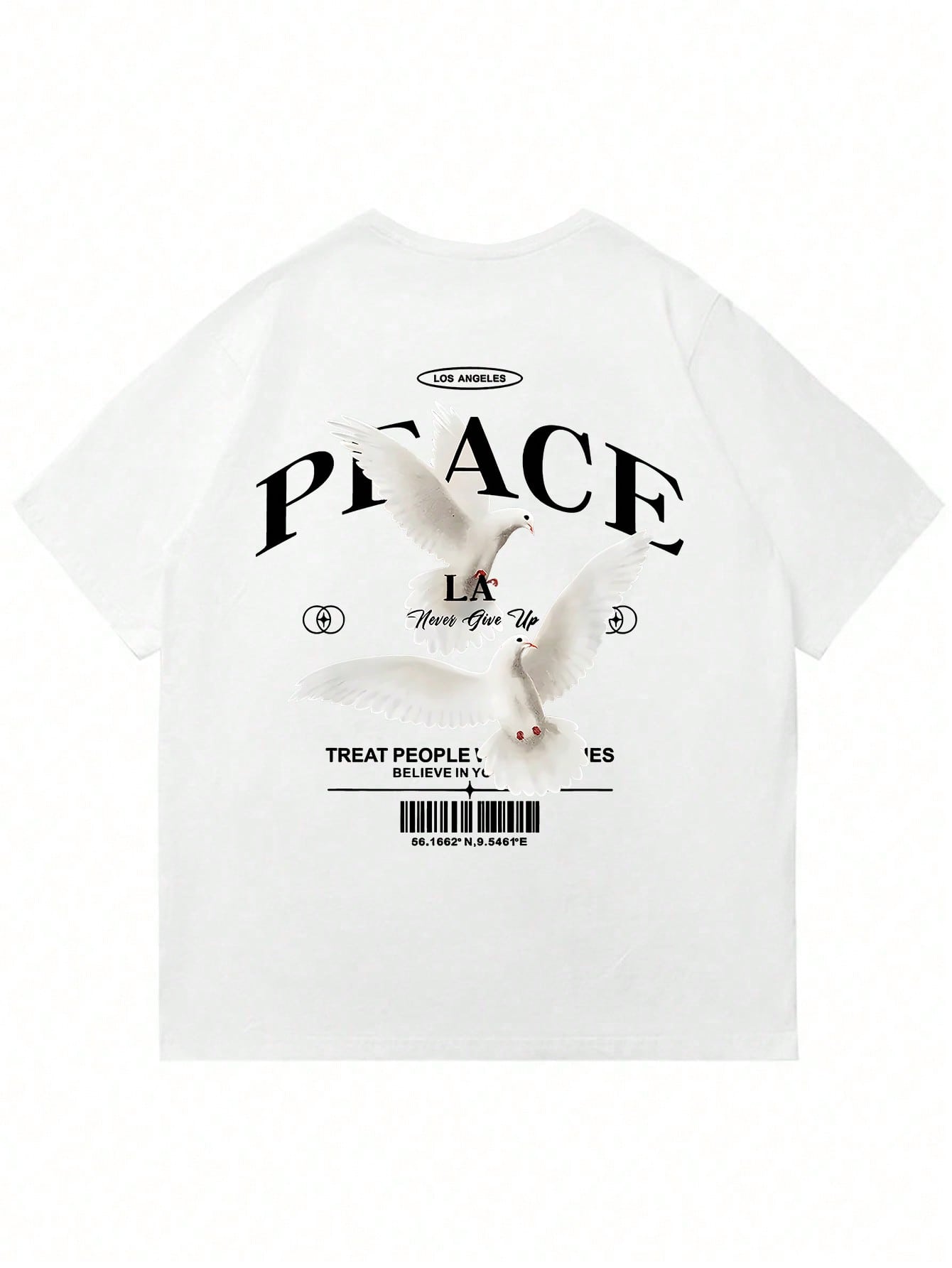 T-shirt à manches courtes pour hommes avec slogan personnalisé de pigeon