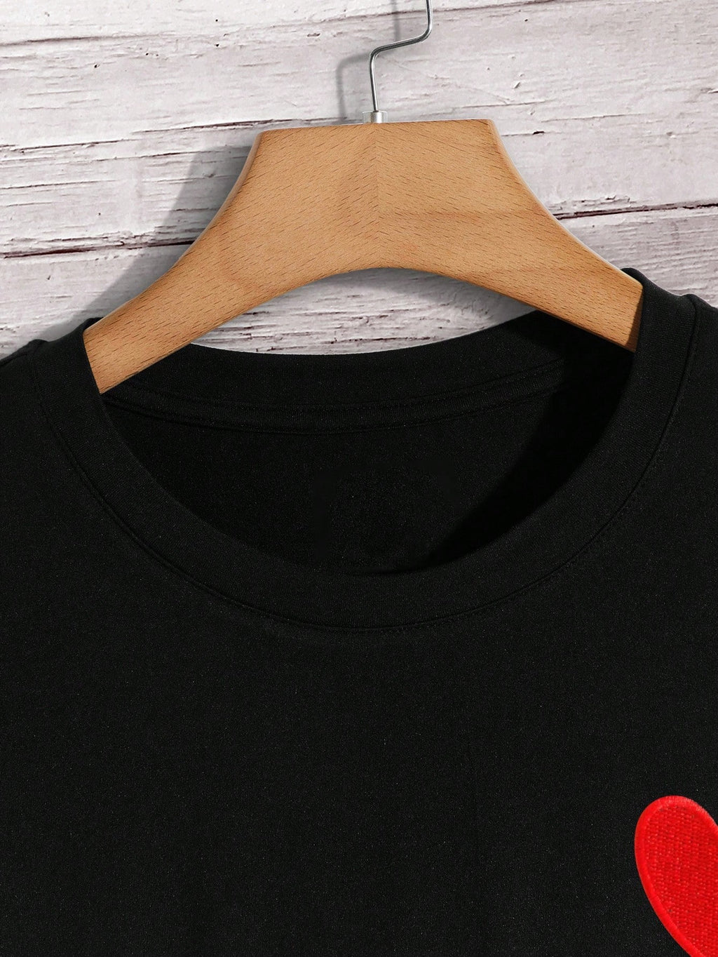 T-shirt Homme À Broderie Cœur