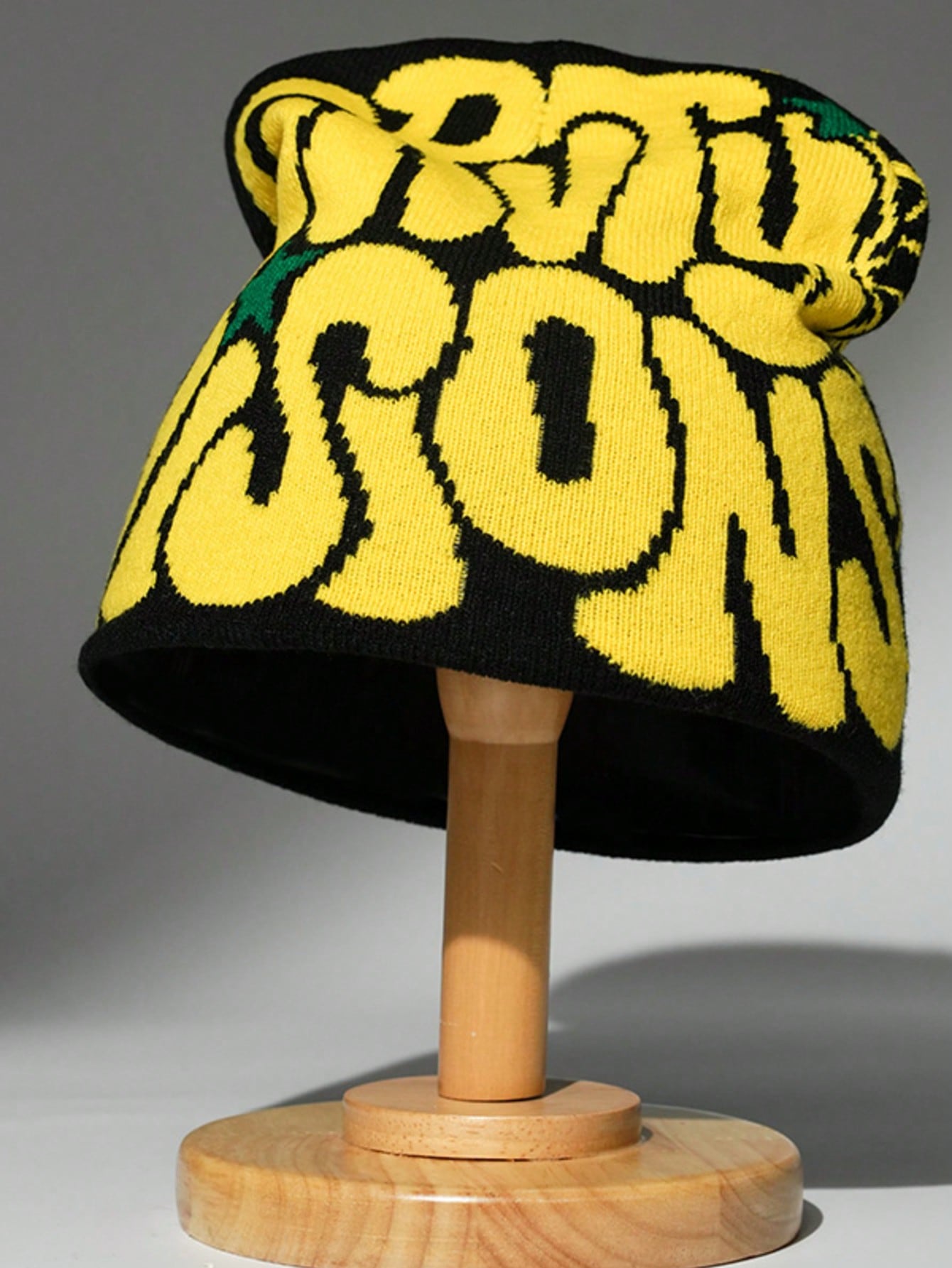 Bonnet tricoté chaud, style Y2K, casquette unisexe à design de lettre acrylique pour hommes et femmes, streetwear décontracté pour l'automne/l'hiver