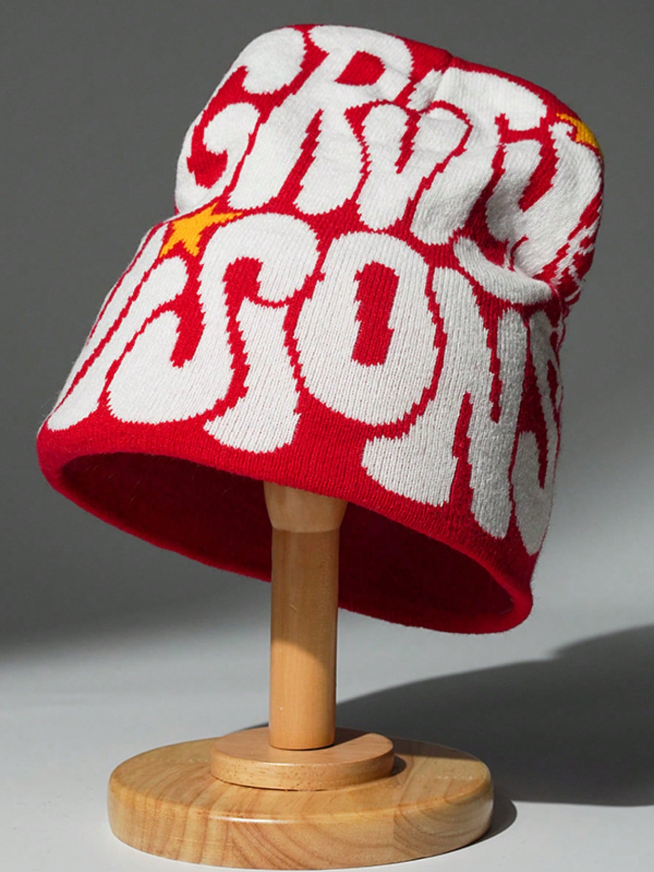 Bonnet tricoté chaud, style Y2K, casquette unisexe à design de lettre acrylique pour hommes et femmes, streetwear décontracté pour l'automne/l'hiver