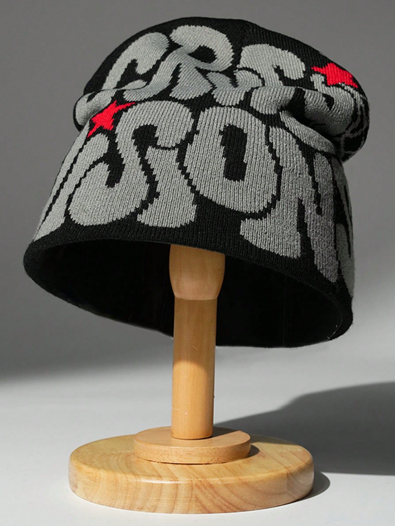 Bonnet tricoté chaud, style Y2K, casquette unisexe à design de lettre acrylique pour hommes et femmes, streetwear décontracté pour l'automne/l'hiver