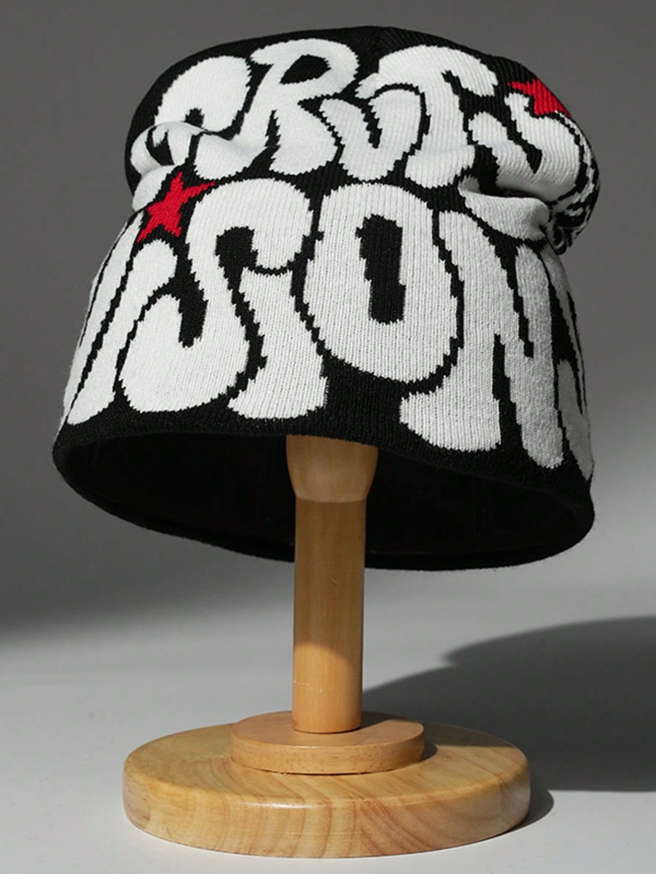 Bonnet tricoté chaud, style Y2K, casquette unisexe à design de lettre acrylique pour hommes et femmes, streetwear décontracté pour l'automne/l'hiver