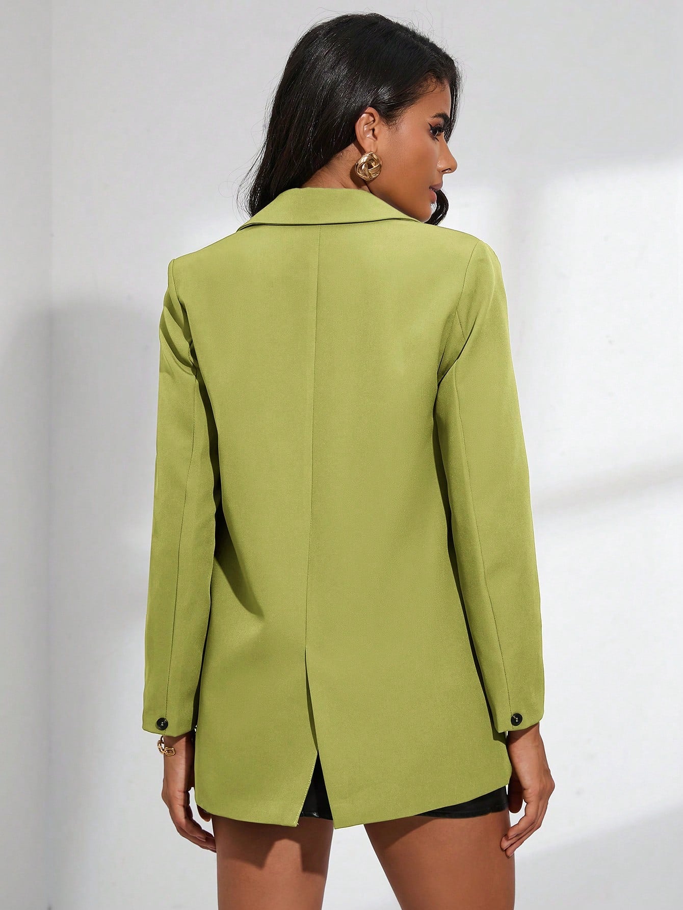 Blazer décontracté à double boutonnage