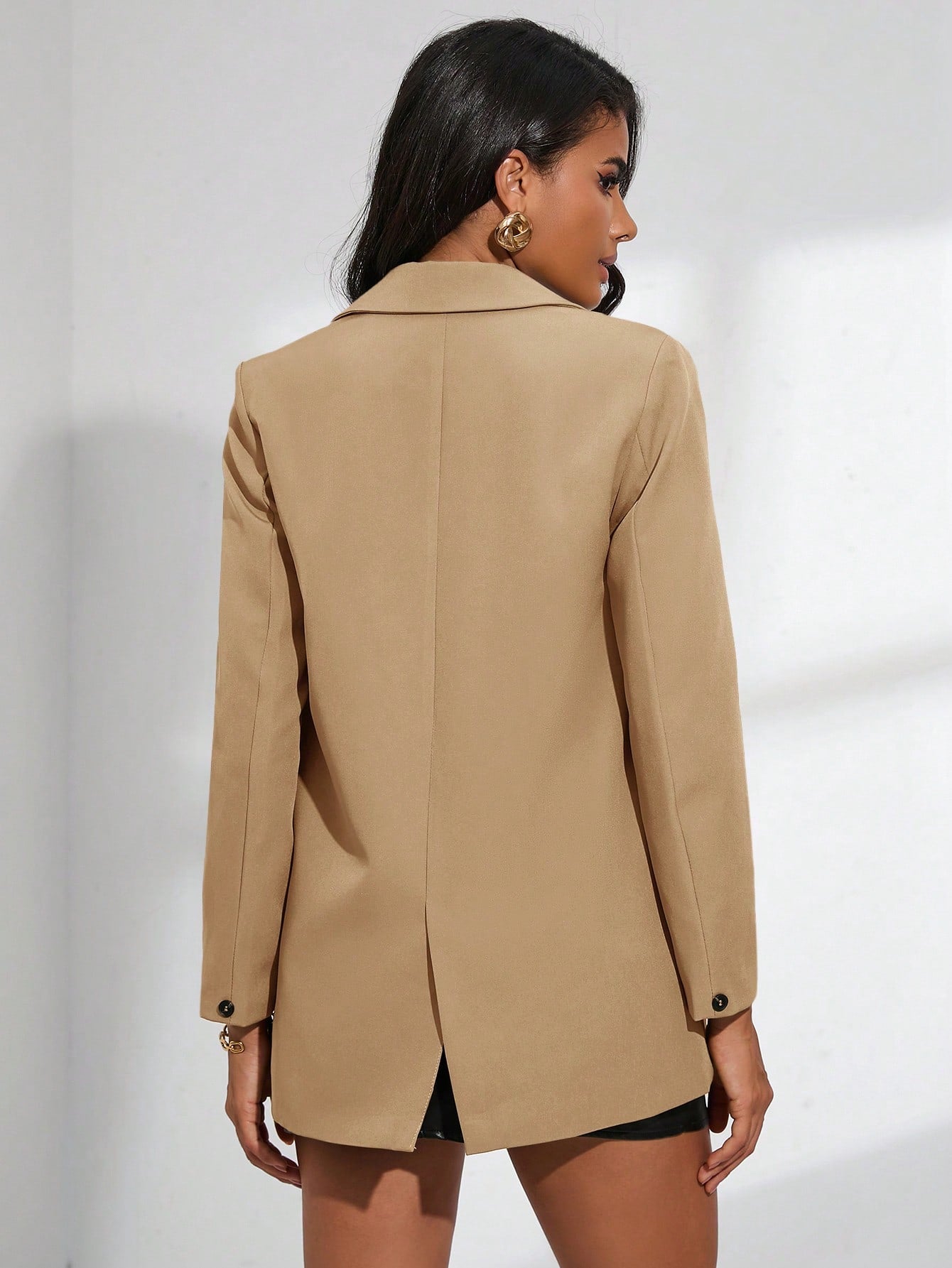 Blazer décontracté à double boutonnage
