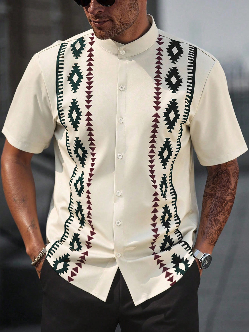 Manfinity CasualCool Chemise à manches courtes pour hommes